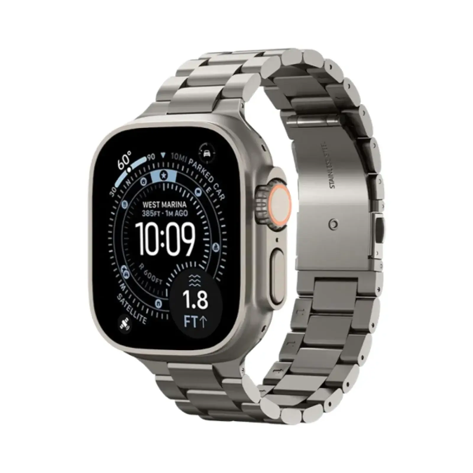 ساعت هوشمند ایکس اینووا 46mm x11 max Aluminum Case with Stainless Steel Band - مشکی