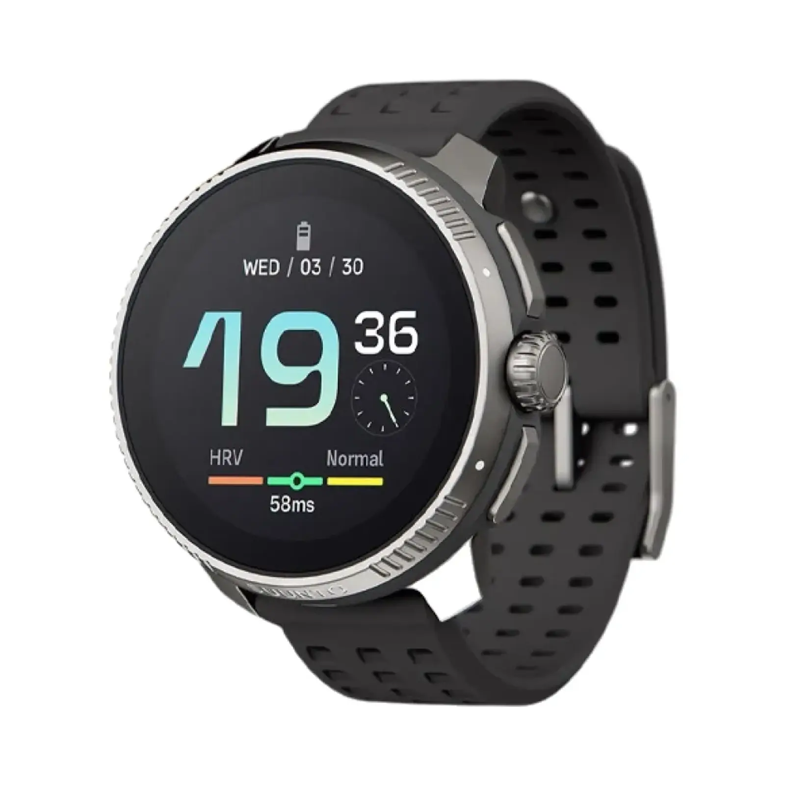 ساعت هوشمند سونتو Race Titanium کد SS050932000 Stainless Steel Case with Silicone Band - مشکی