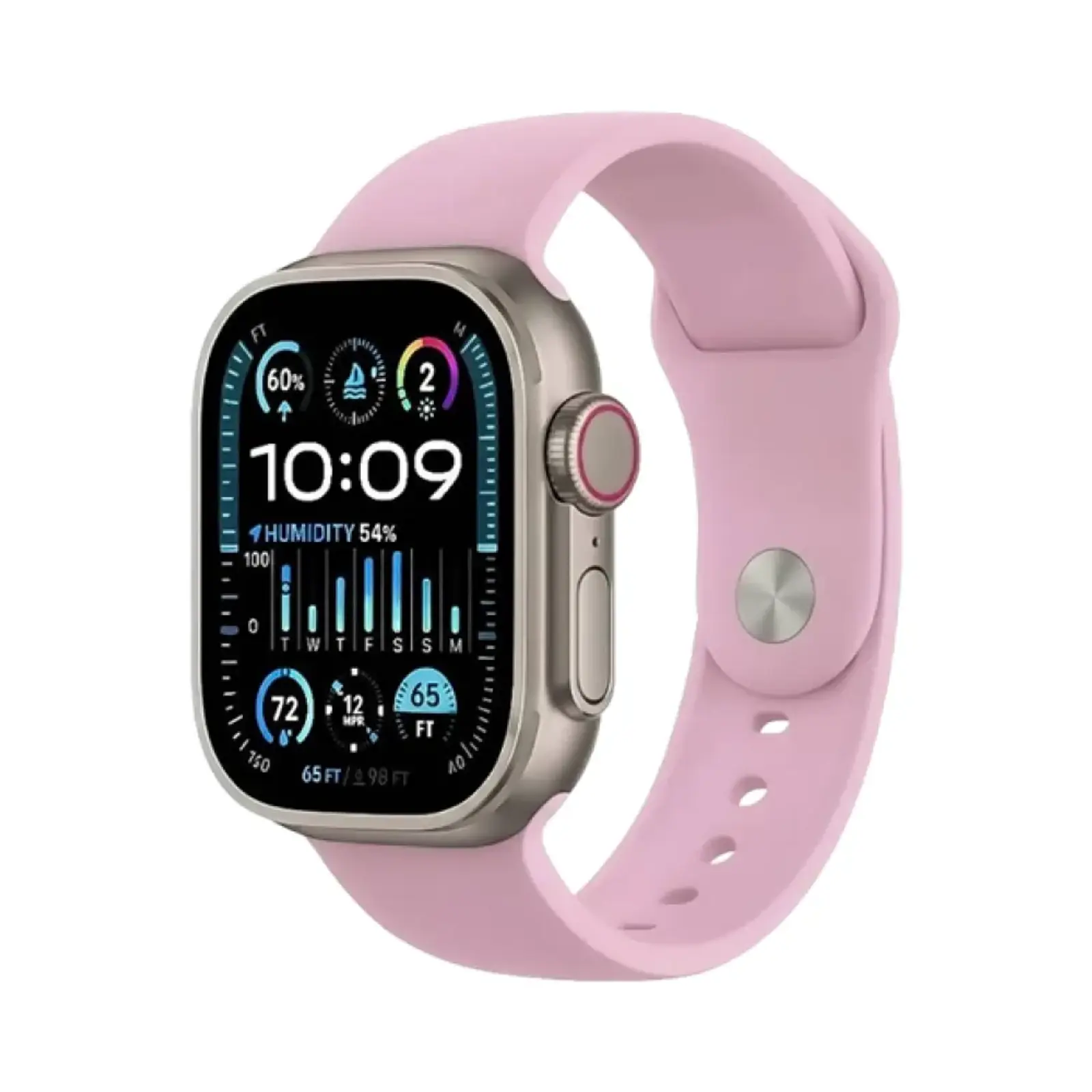 ساعت هوشمند جی یو اس 49mm 7in1 Metal Case with Silicone Band - مشکی