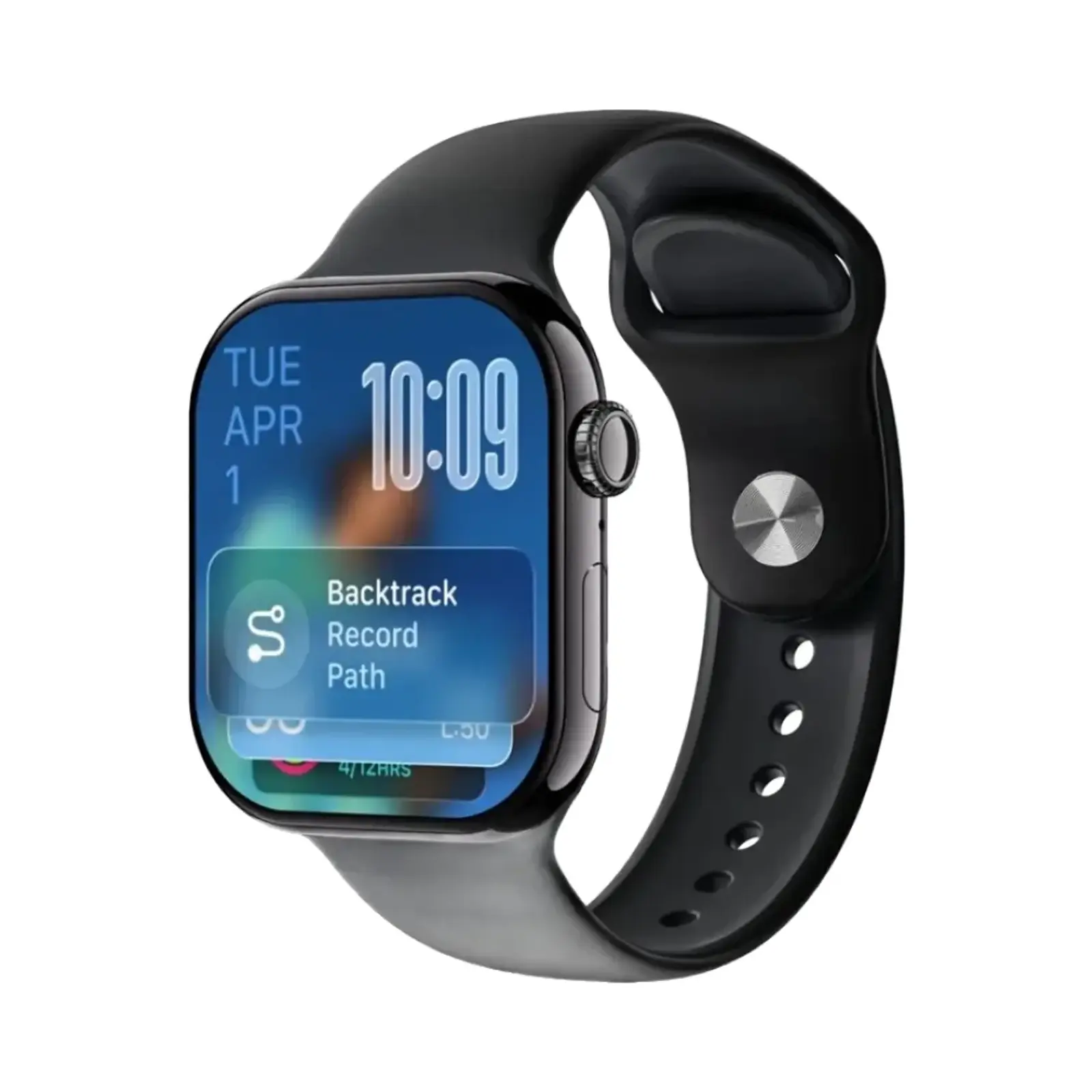 ساعت هوشمند گرین لاین 44mm NSR FOLDABLE SMART COMMUNICATE TANGLE Metal Case with Silicone Band - مشکی