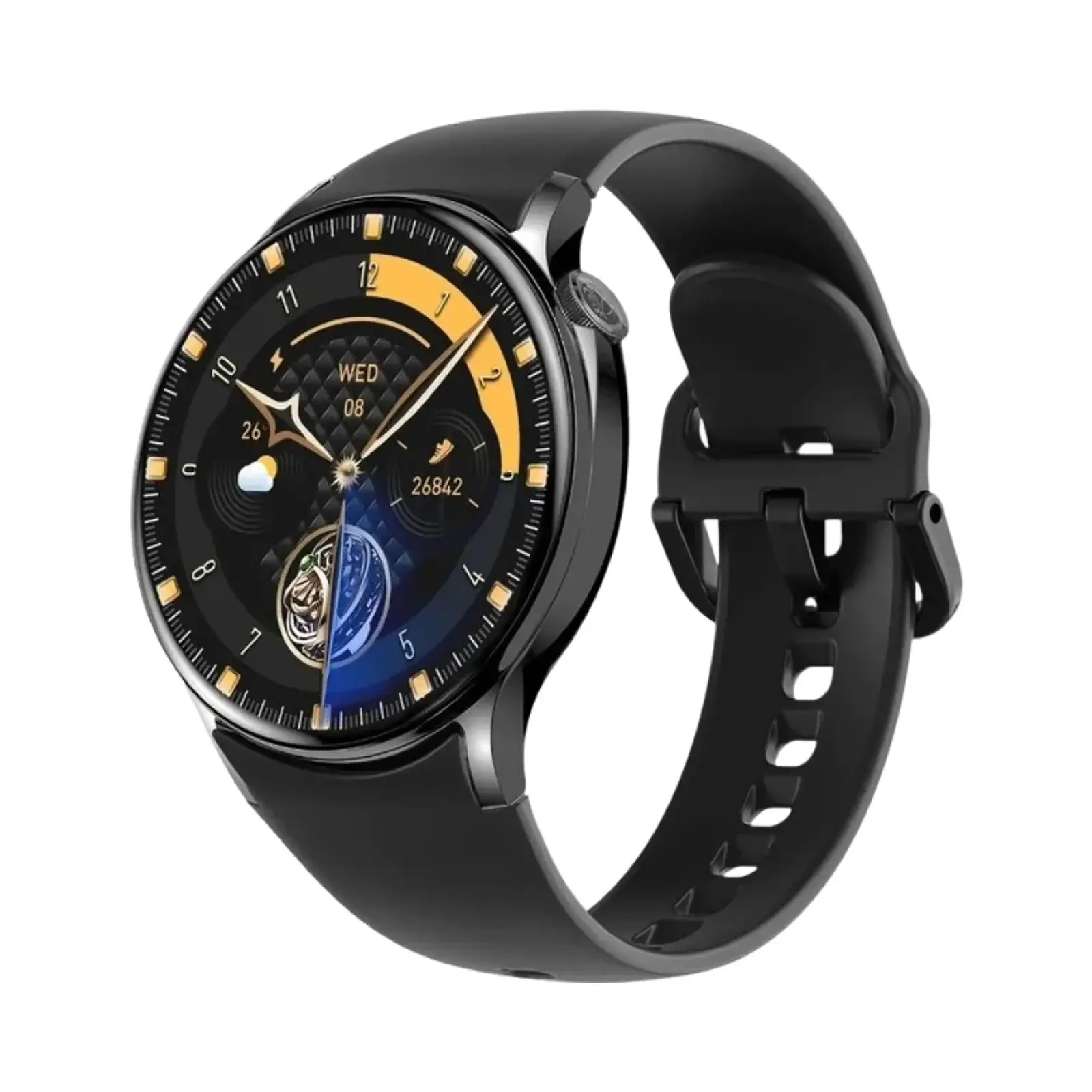 ساعت هوشمند کربی 45mm BLACK HOLE Zinc Alloy Case with Silicone Band - مشکی