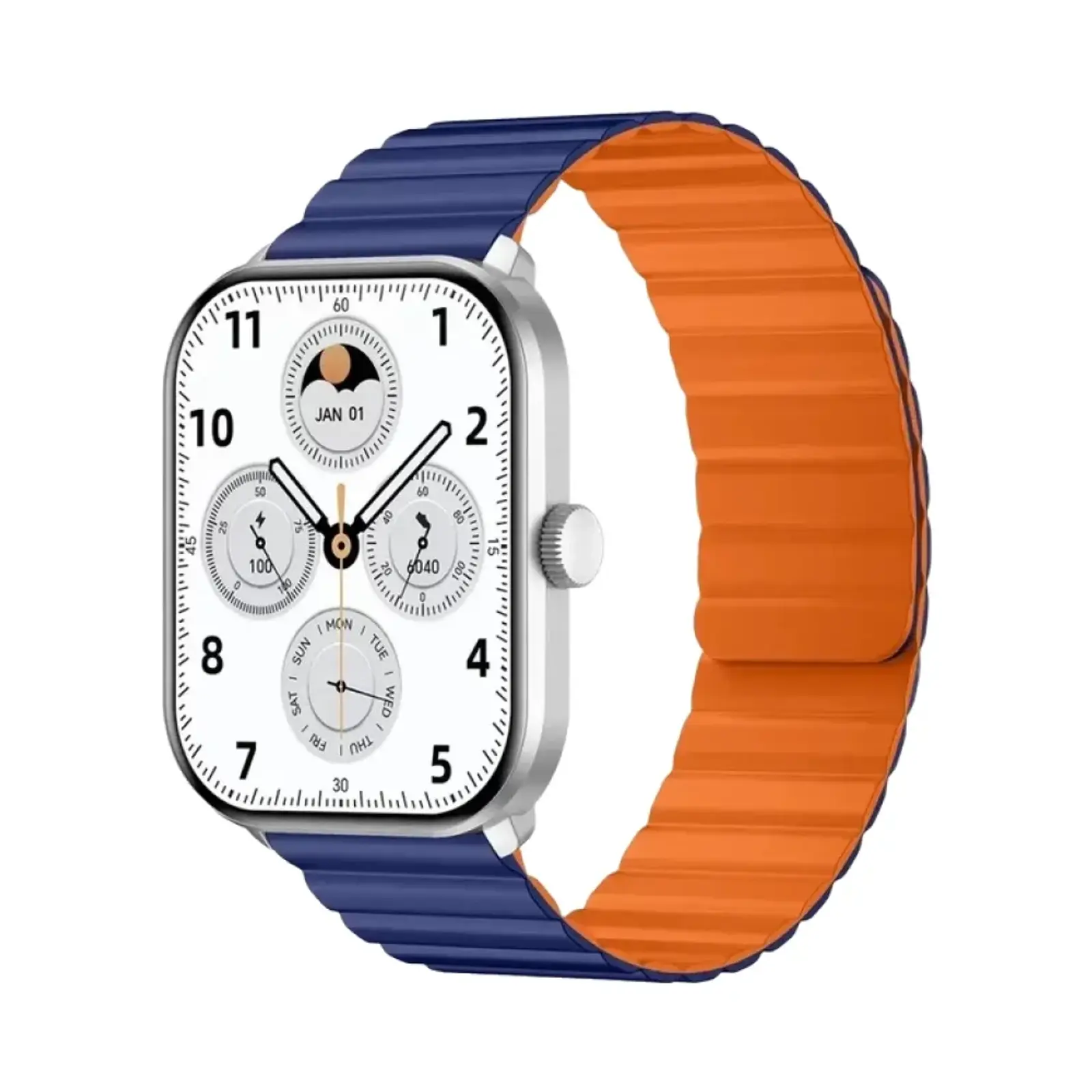 ساعت هوشمند گلوریمی 44mm EMD GC PLUS Metal Case with Silicone Band - نقره ای