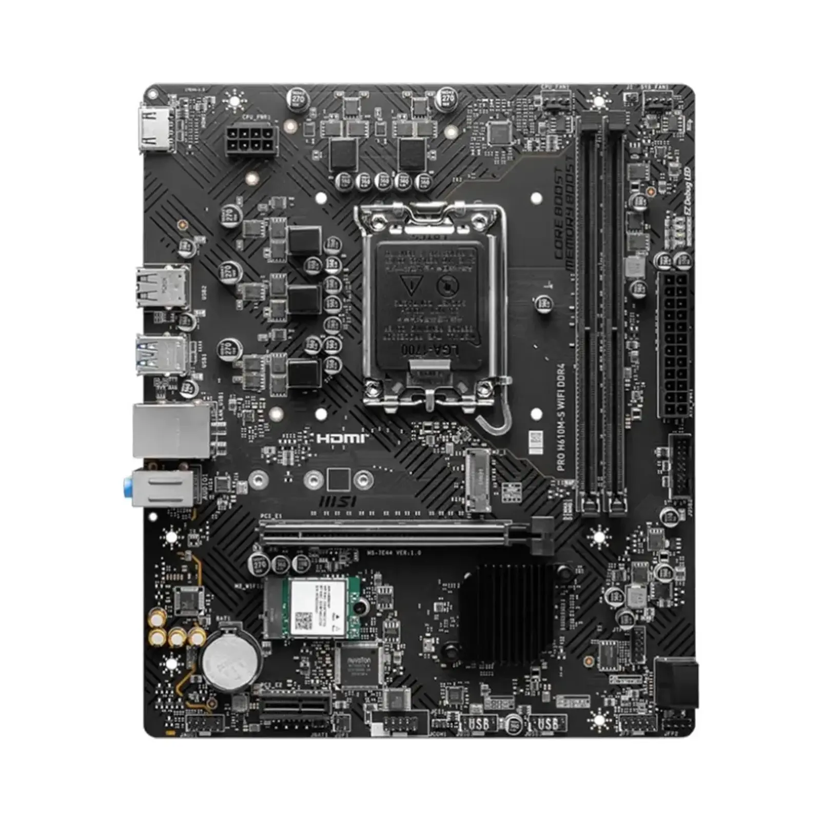 مادربرد ام اس آی PRO H610M-S WiFi DDR4