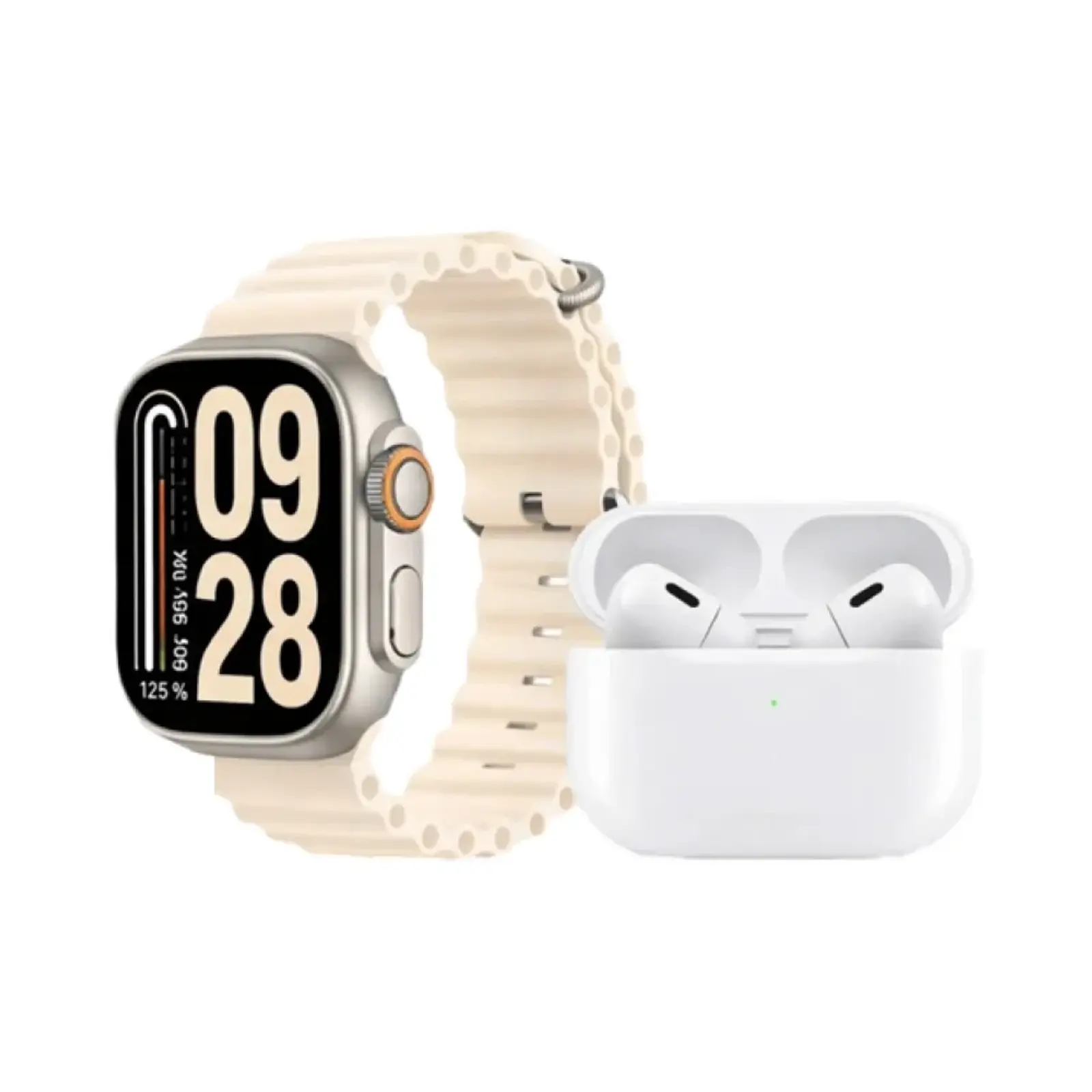 ساعت هوشمند جی یو اس 49mm 1+1+7 Metal Case with Silicone Band - نقره ای