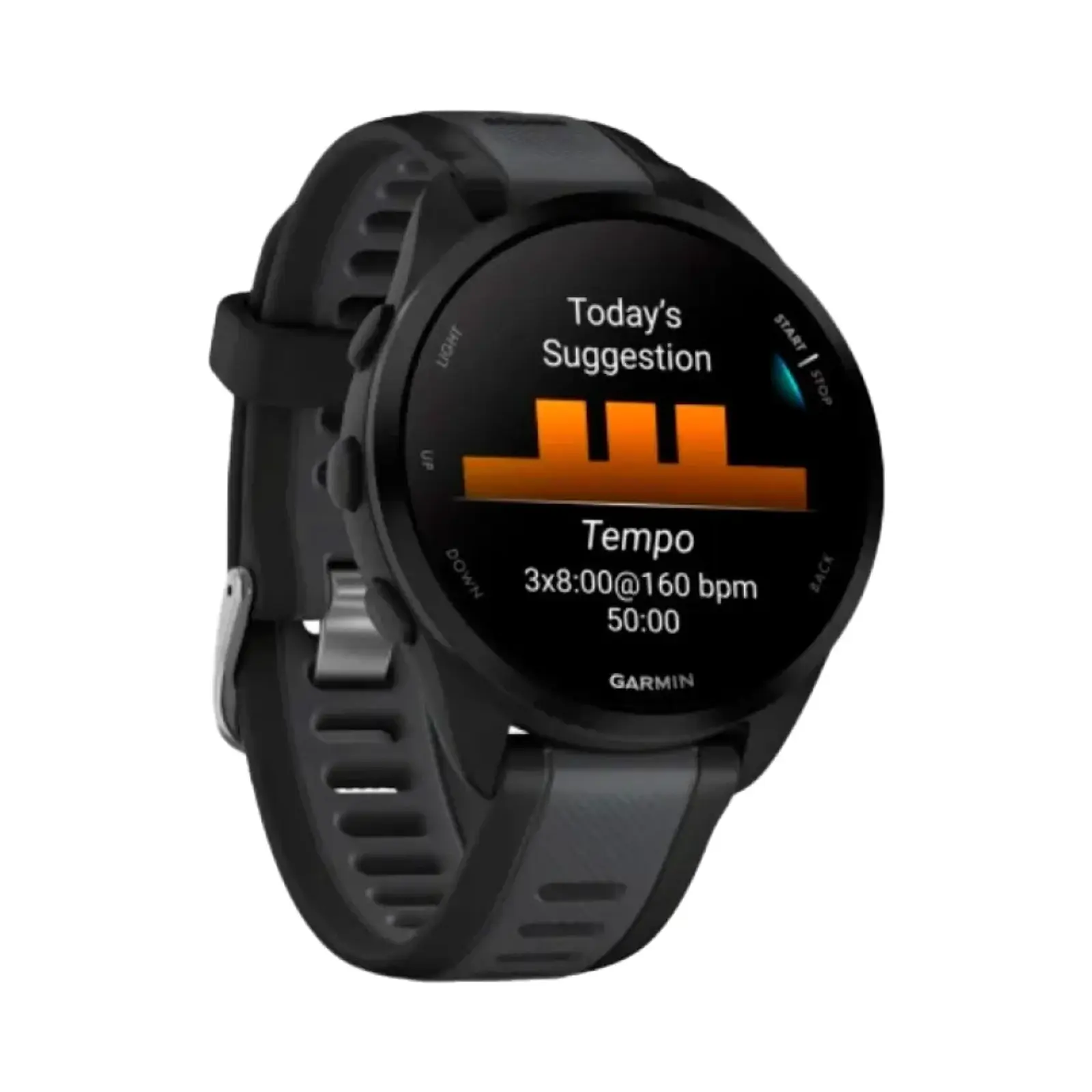 ساعت هوشمند گارمین Forerunner 165 music Polycarbonate Case with Silicone Band - مشکی