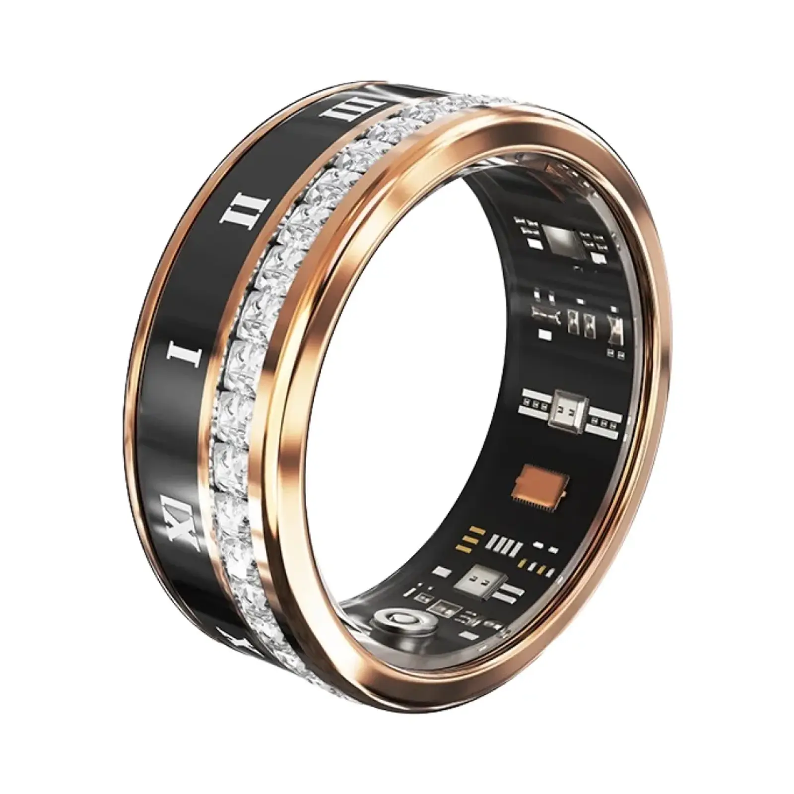 حلقه هوشمند اسمارت رینگ V2-diamond Stainless Steel Body