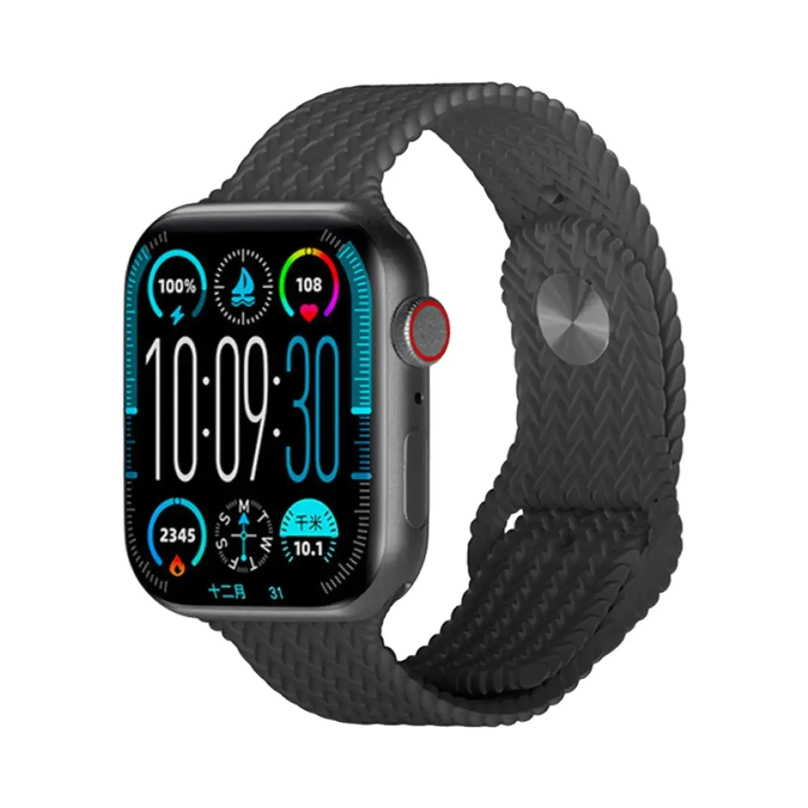 ساعت هوشمند ویسمی 49mm WS10-3 Max Titanium Case with Silicone Band - مشکی