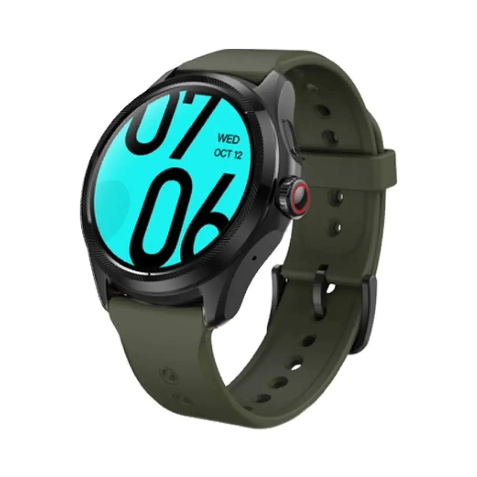 ساعت هوشمند موبووی TicWatch Pro 5 Elite Edition Green Version Aluminum Case with Silicone Band - سبز تیره