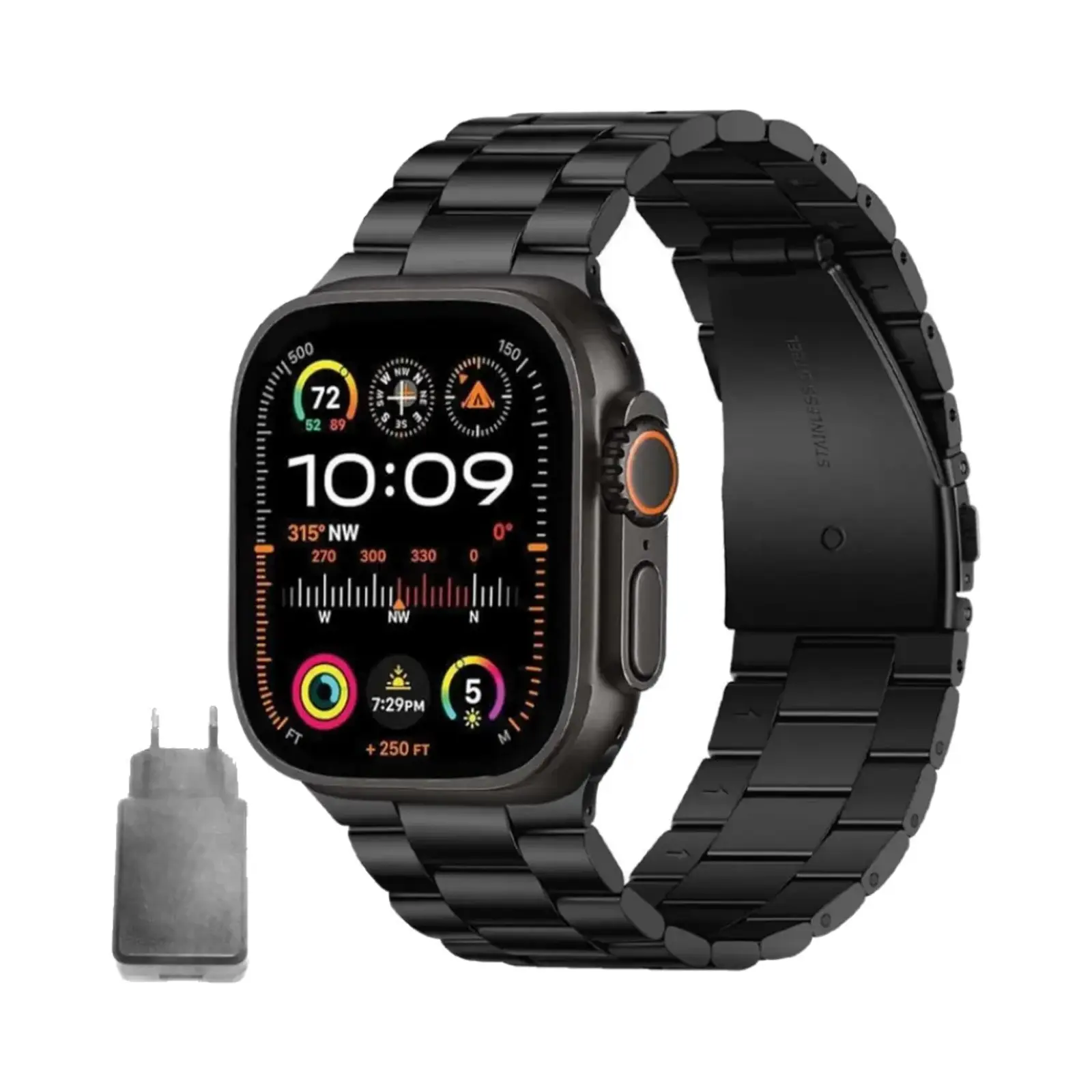 ساعت هوشمند ورنا 49mm T49 Ultra Metal Case with Stainless Steel Band - تیتانیومی