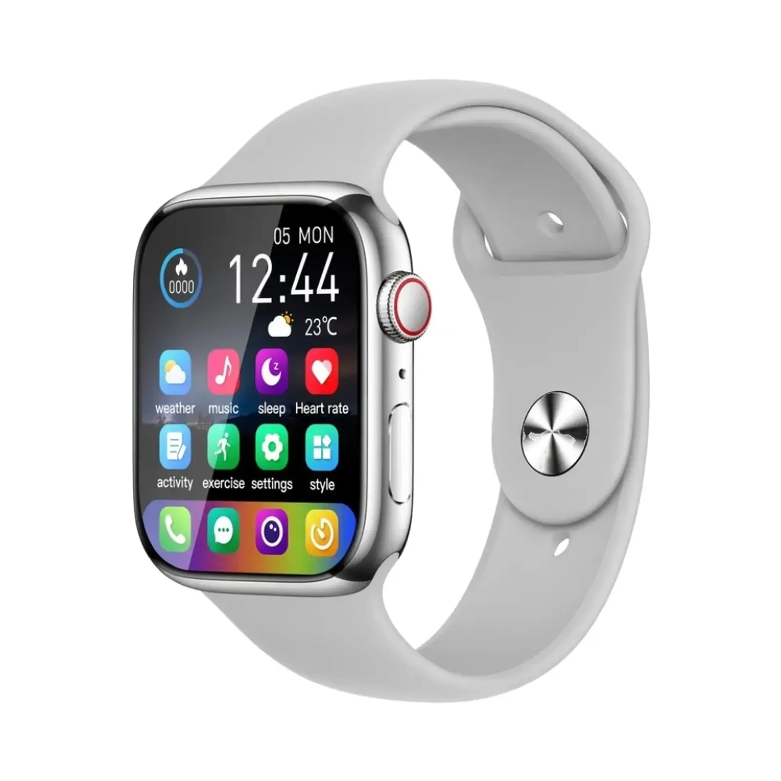 ساعت هوشمند کیکویر 46mm KW 27 Max Aluminum Case with Silicone Band