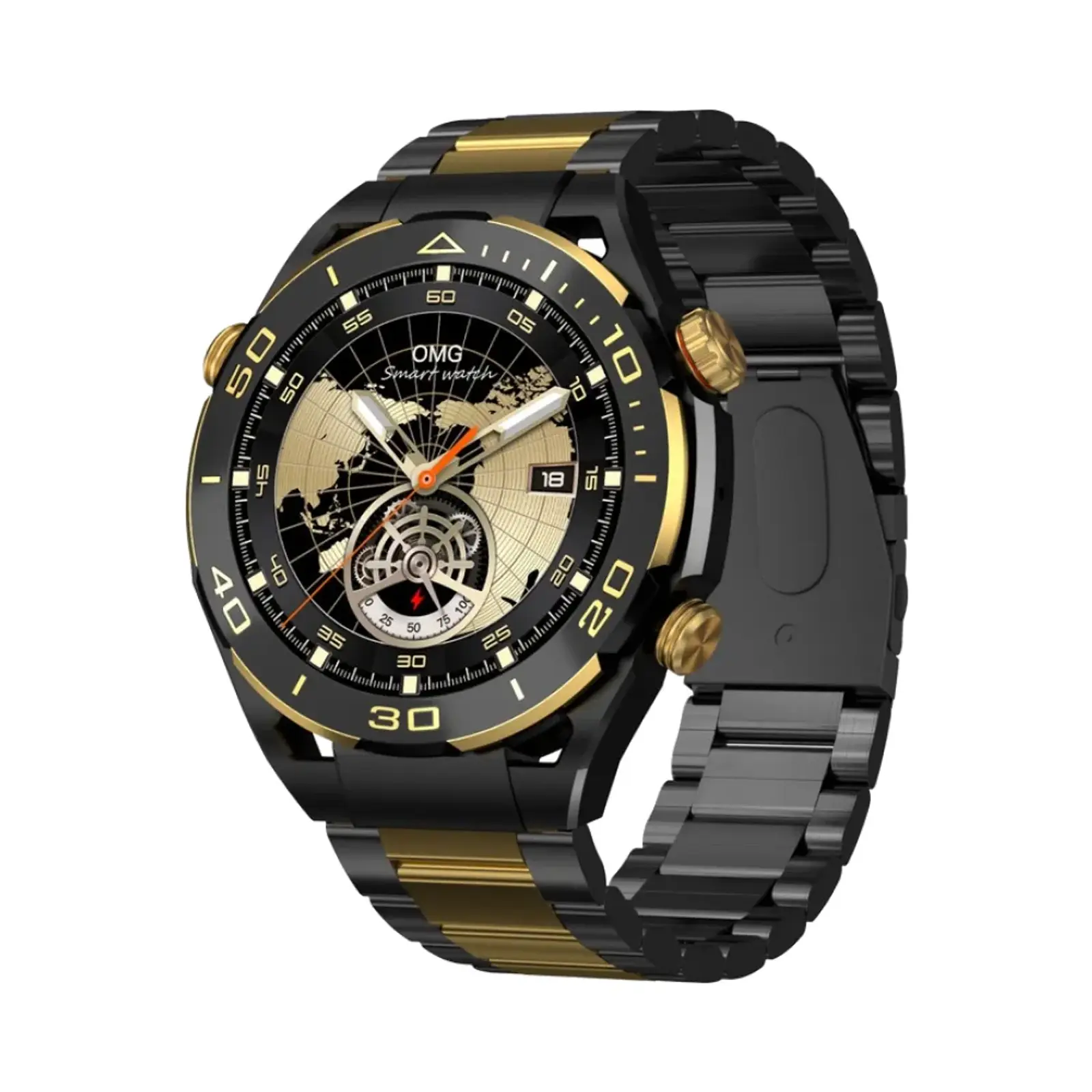 ساعت هوشمند لومینکس 51mm SK4 promax Metal Case with Silicone Band - مشکی