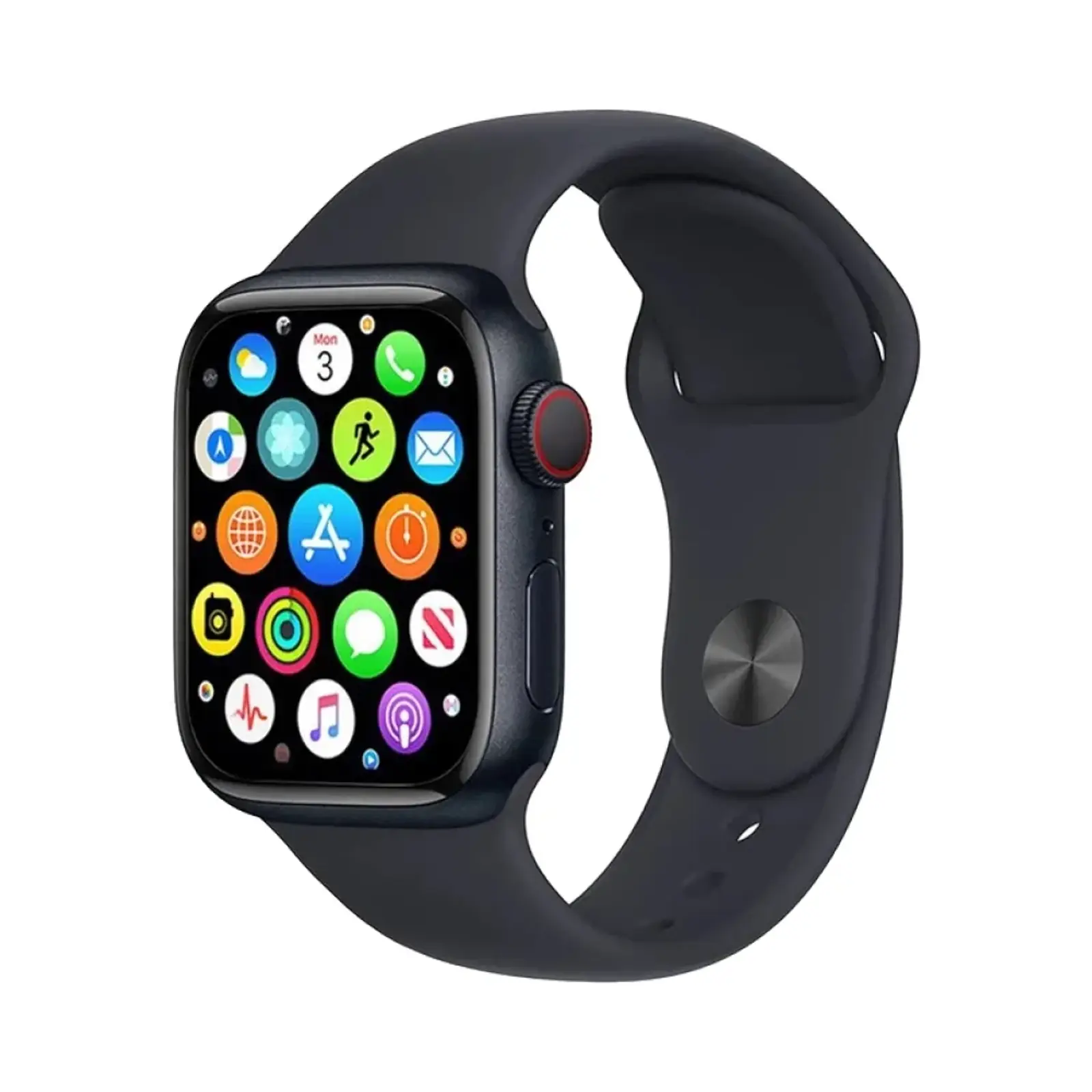 ساعت هوشمند ورنا W45 Max Stainless Steel Case with Silicone Band