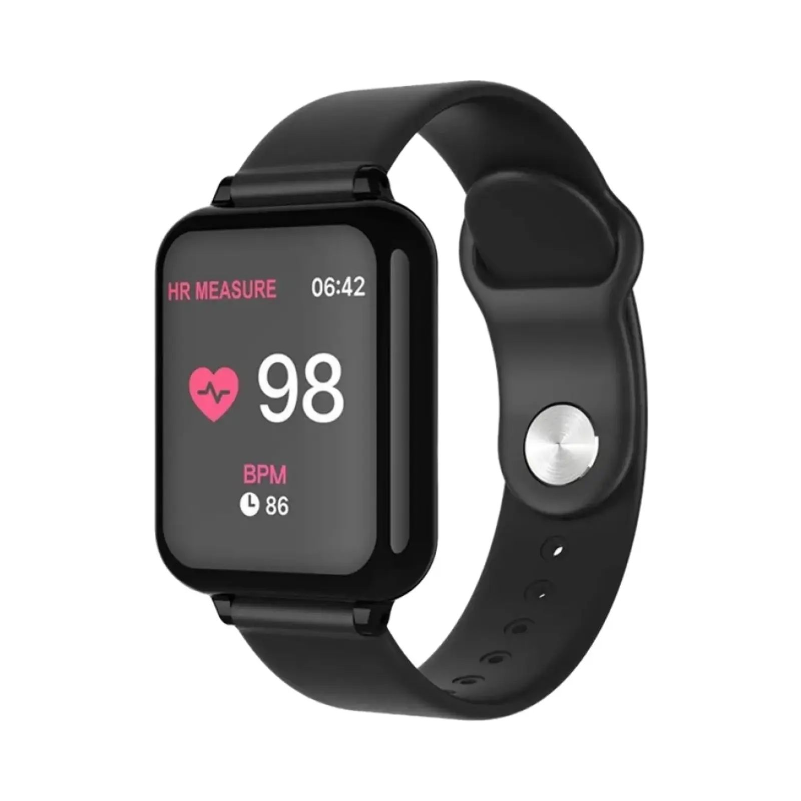 ساعت هوشمند B57 ساعت هوشمند B57 Plastic and Polycarbonate Case with Silicone Band - مشکی