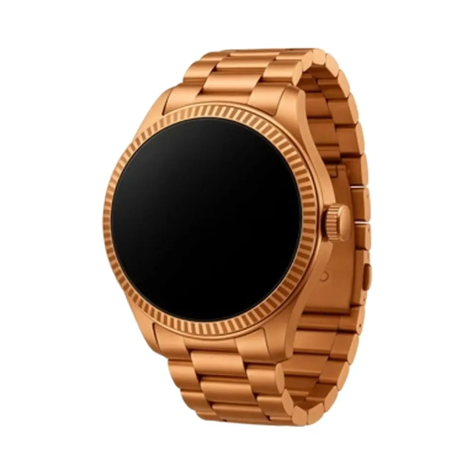 ساعت هوشمند لنیز 45mm LW-252 Aluminum Case with Stainless Steel Band - طلایی