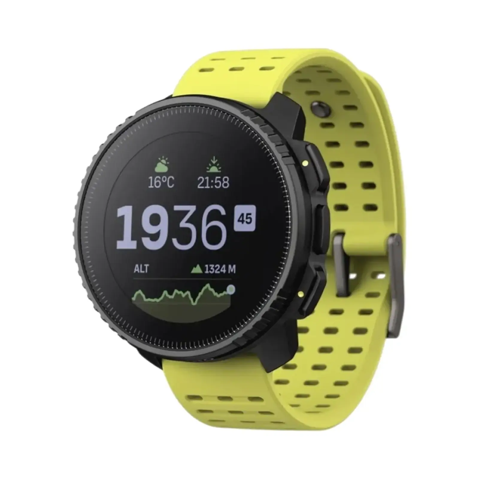 ساعت هوشمند سونتو 49mm VERTICAL SS050864000 Stainless Steel Case with Silicone Band - سبز