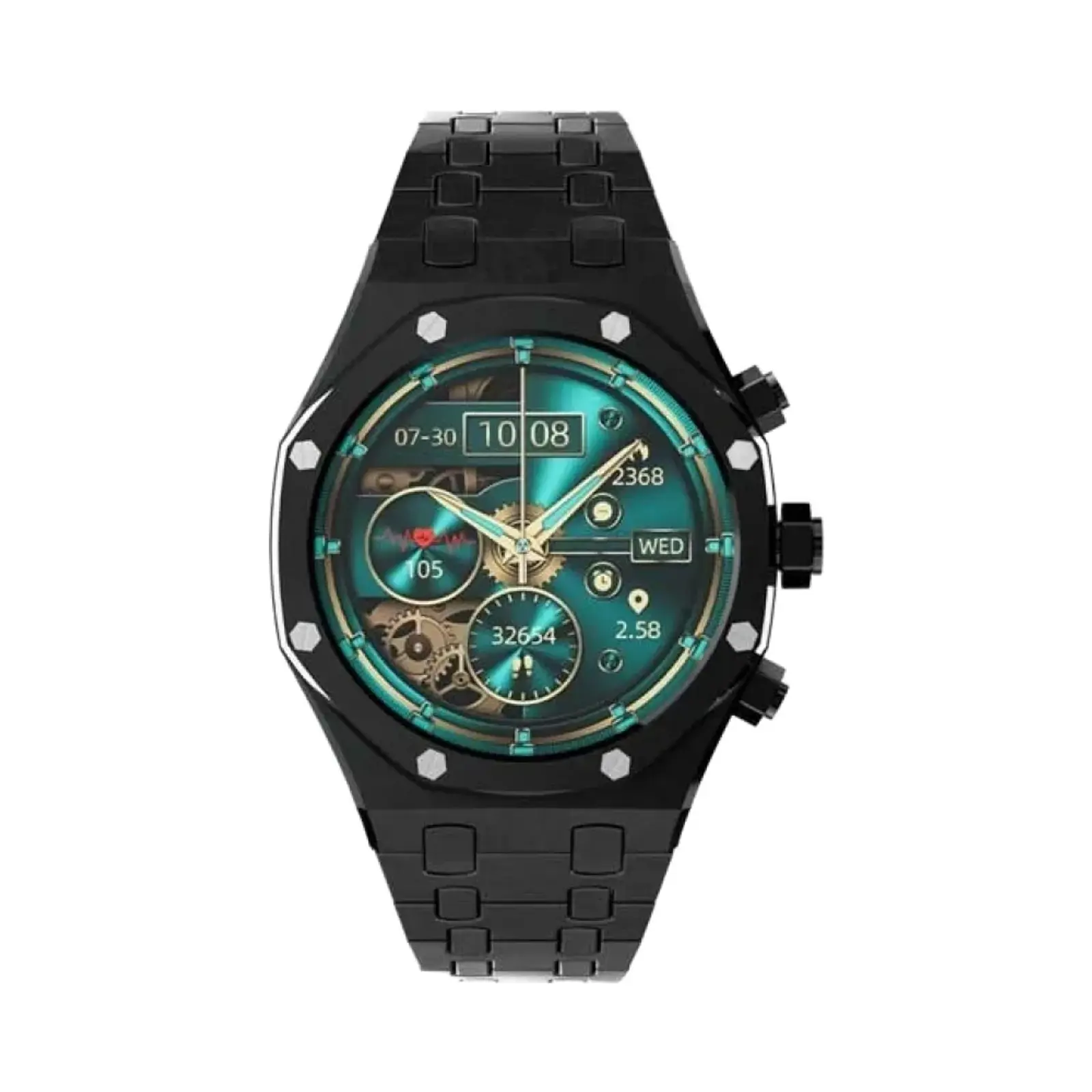 ساعت هوشمند پرودو 49mm CristalloAP Zinc Alloy Case with Stainless Steel Band - مشکی