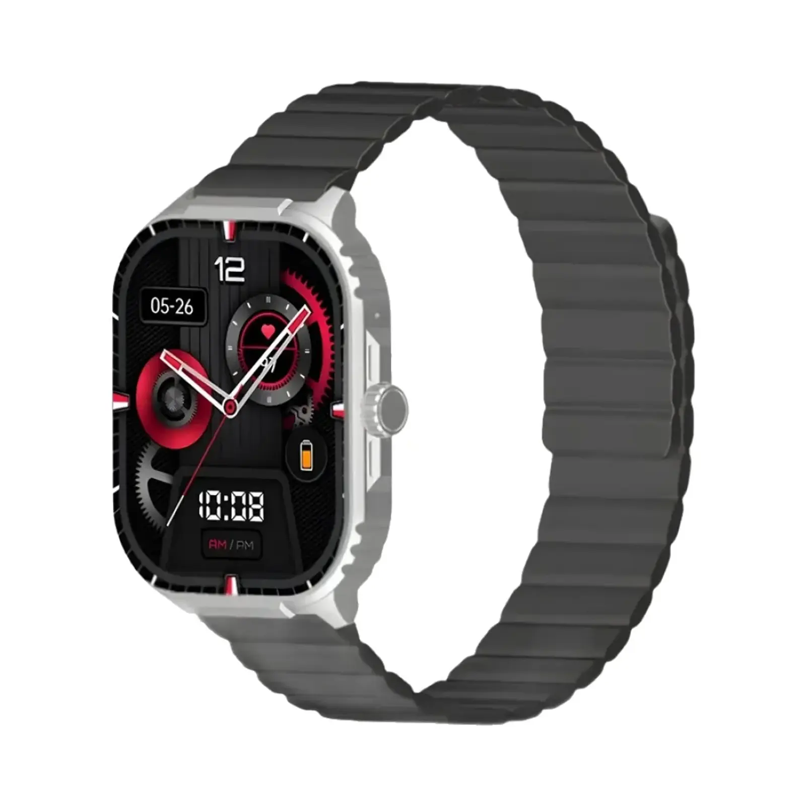 ساعت هوشمند موبودو 47mm K1 Aluminum Case with Silicone Band - نقره ای
