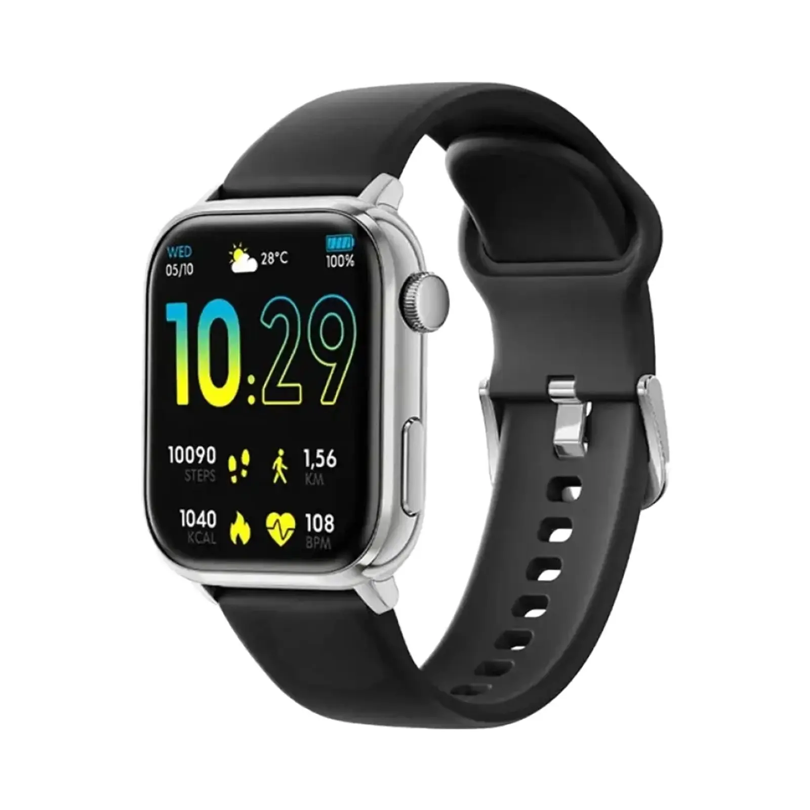 ساعت هوشمند آیس واچ 40mm 022536 Aluminum Case with Silicone Band - مشکی