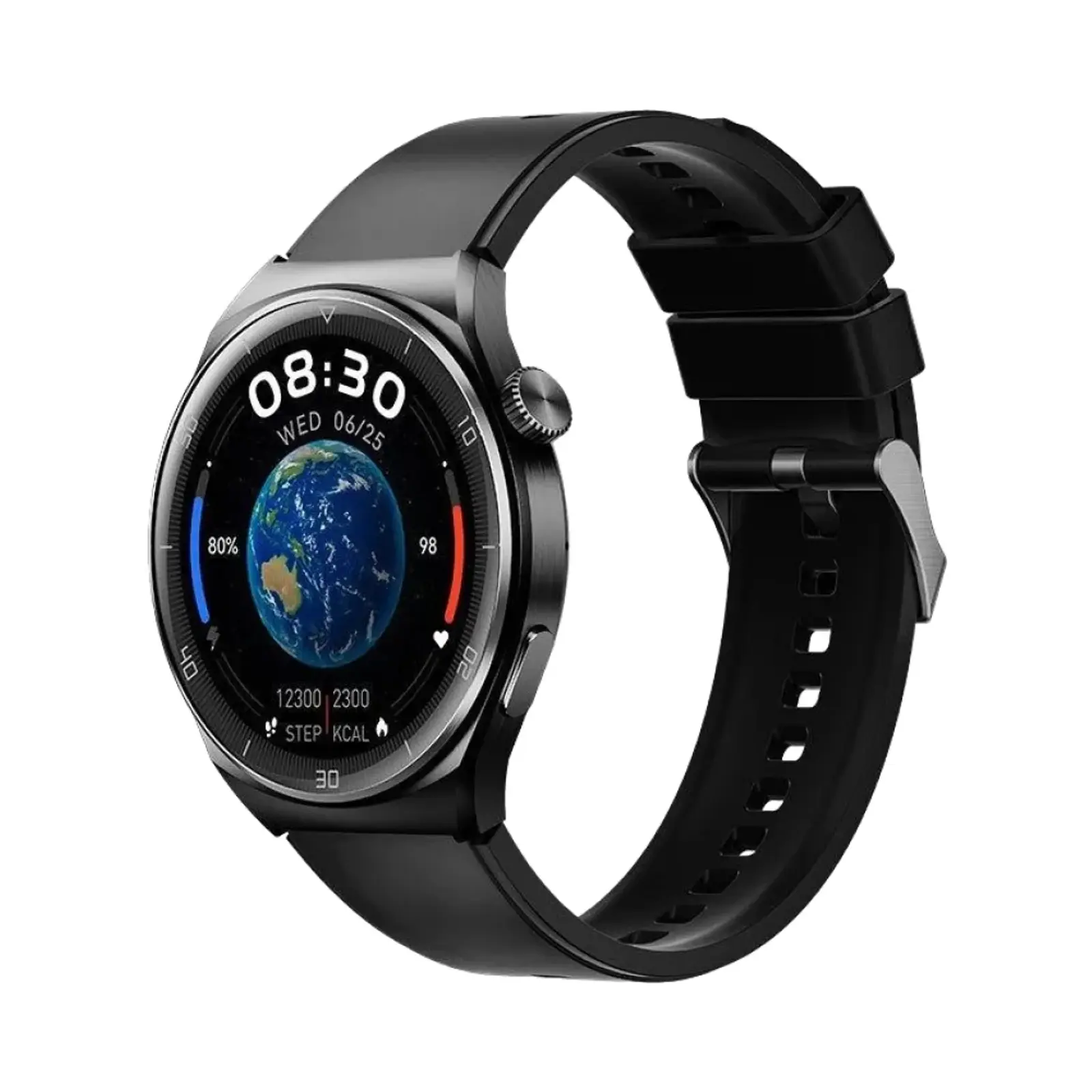 ساعت هوشمند کیو سی وای GT2 Metal Case with Silicone Band - مشکی