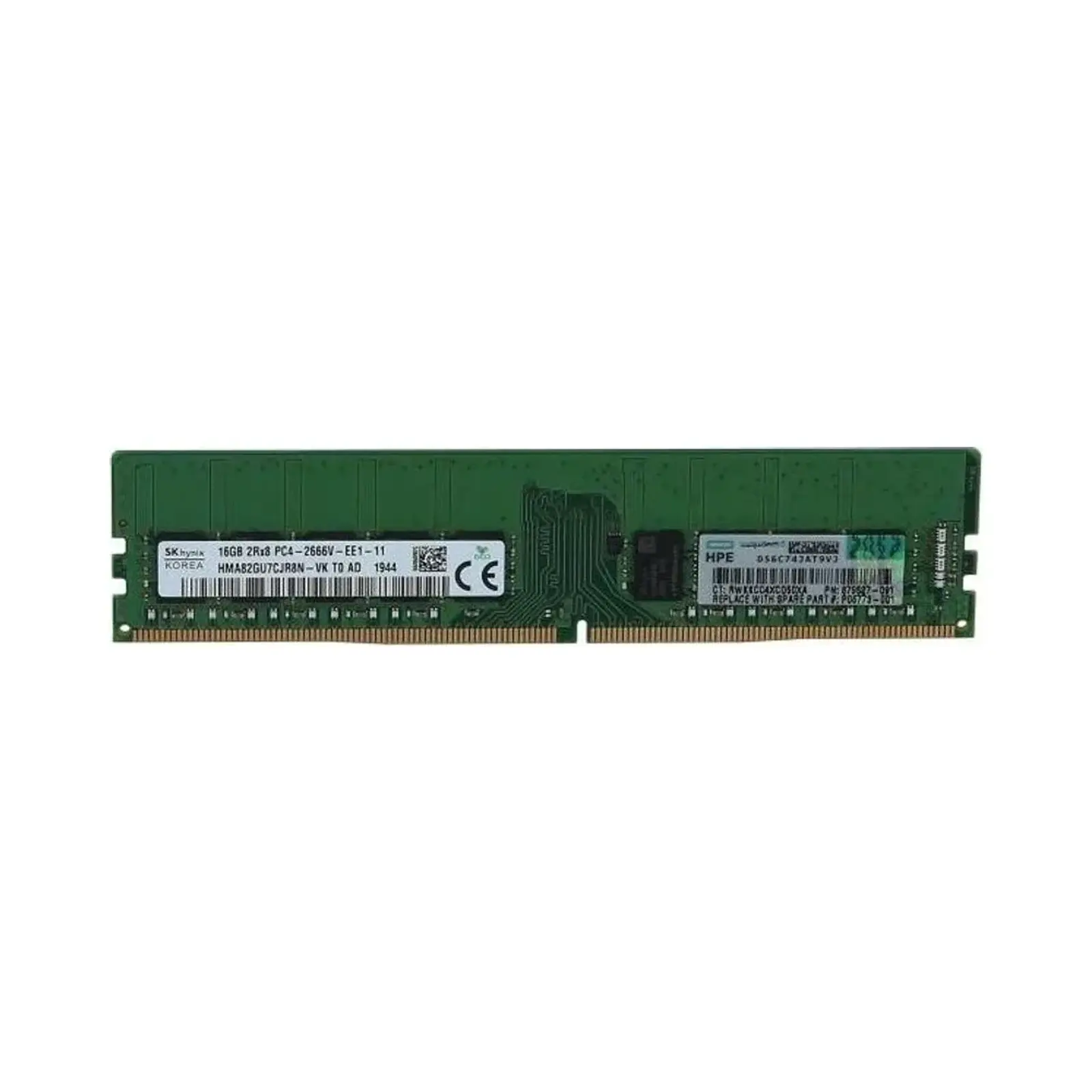 رم سرور اچ پی HPE DIMM DDR4 16GB 2666MHz Dual Rank x8 Unbuffered - 879507-B21