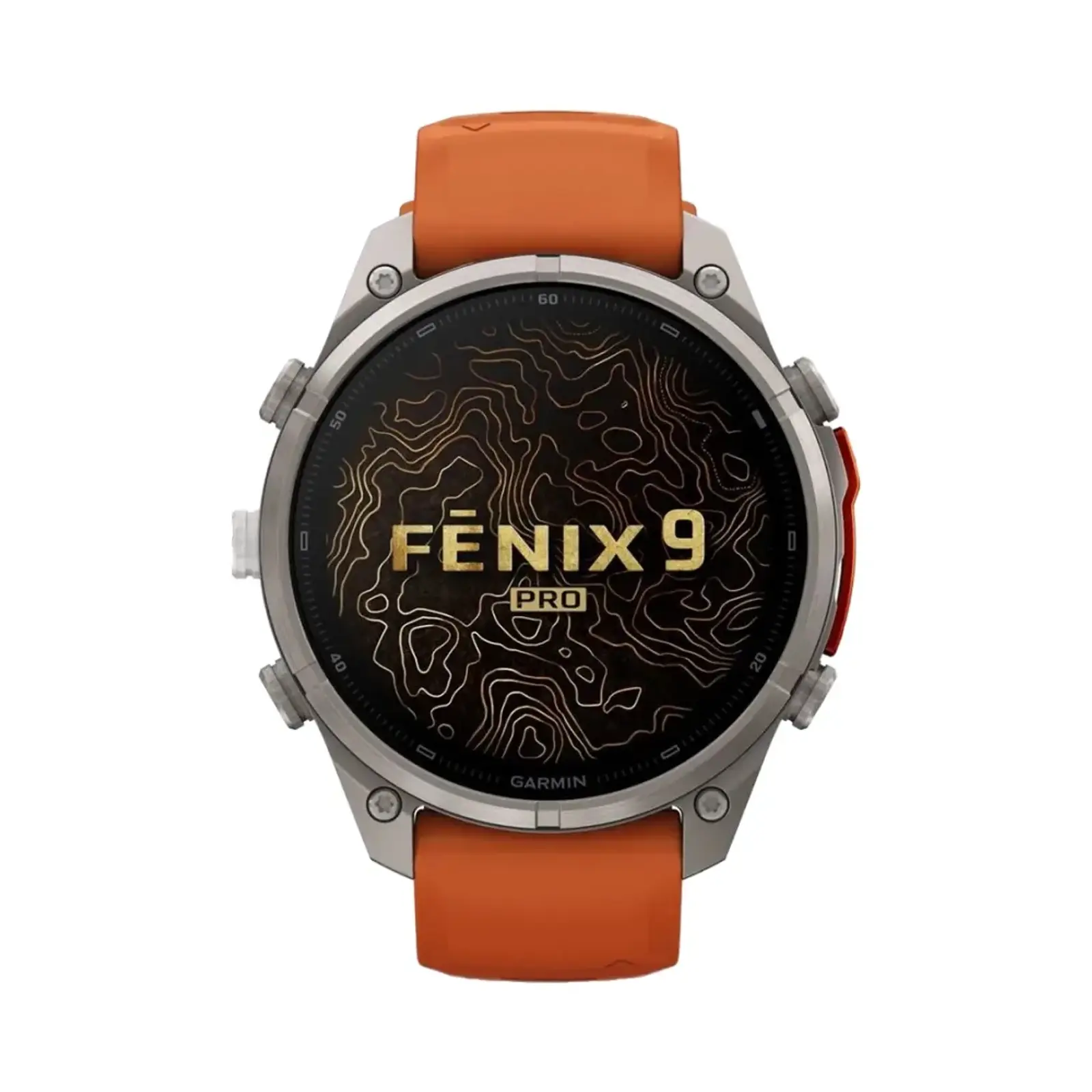 ساعت هوشمند گارمین 43mm Fenix 9 Pro Titanium Case with Silicone Band