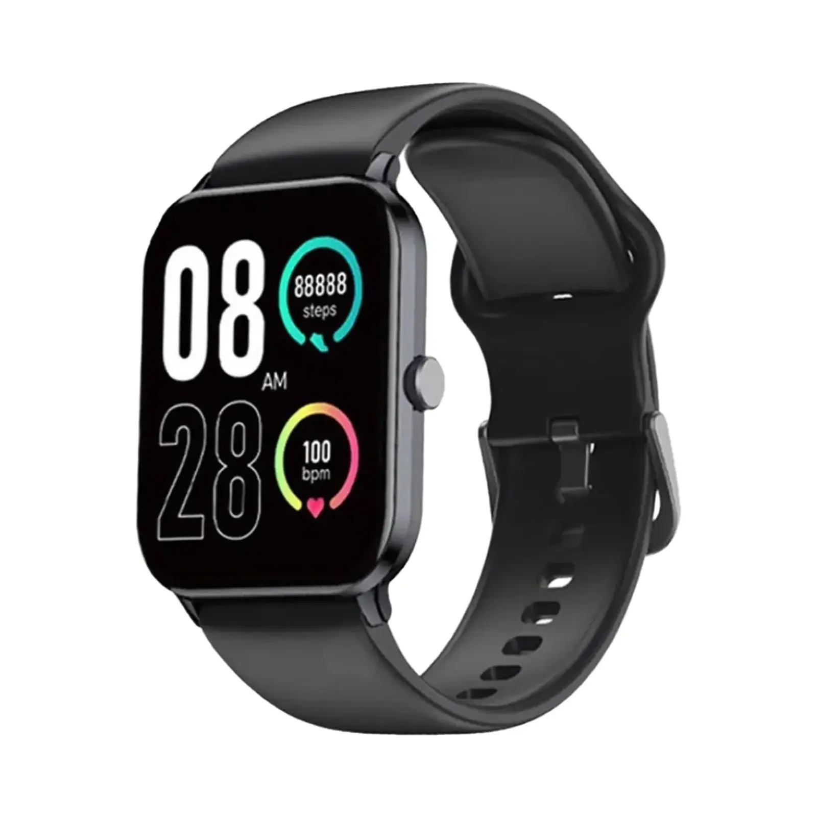 ساعت هوشمند کیو سی وای GTS Plastic Case with Silicone Band - خاکستری