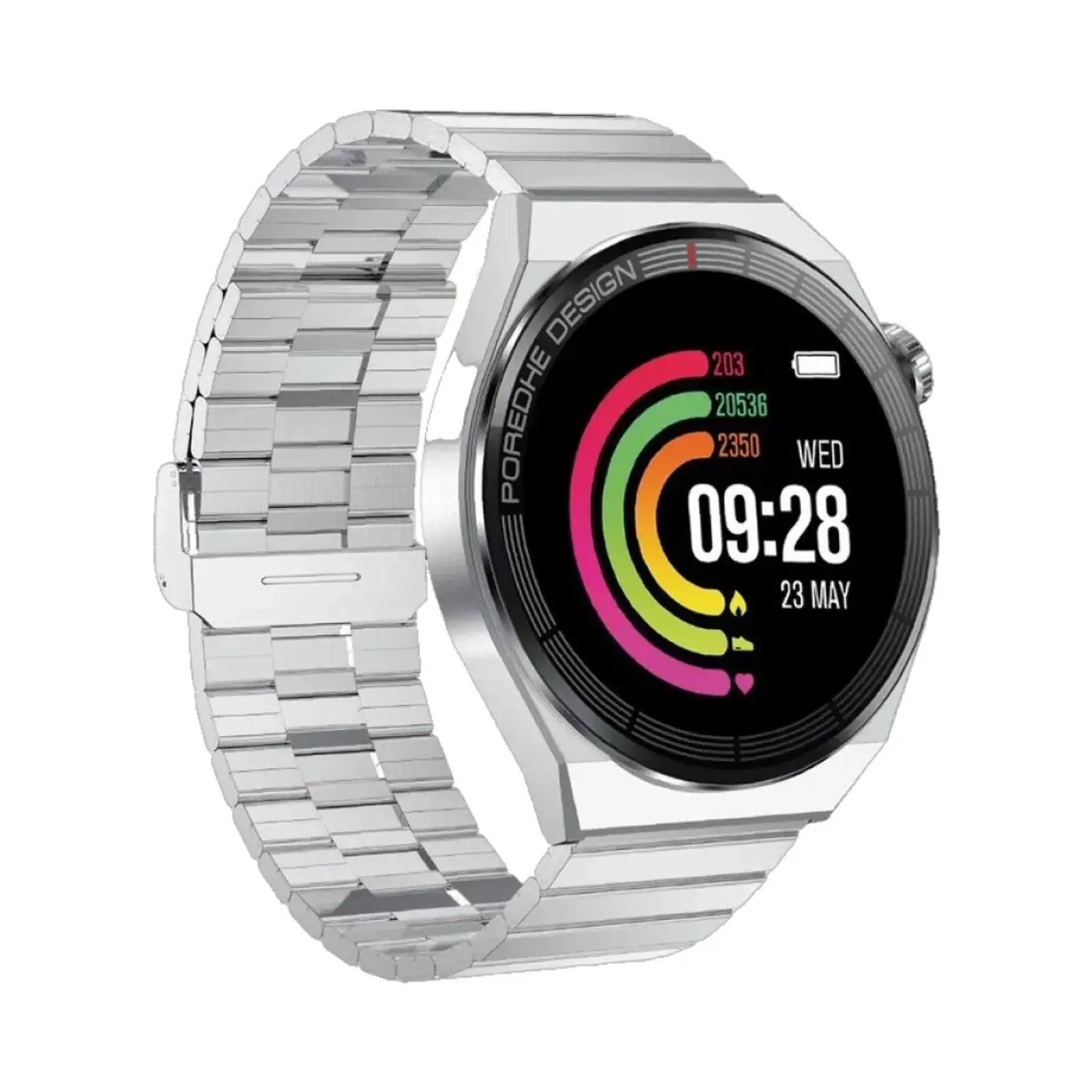 ساعت هوشمند پاوا Elegance Stainless Steel Case with Metal Band