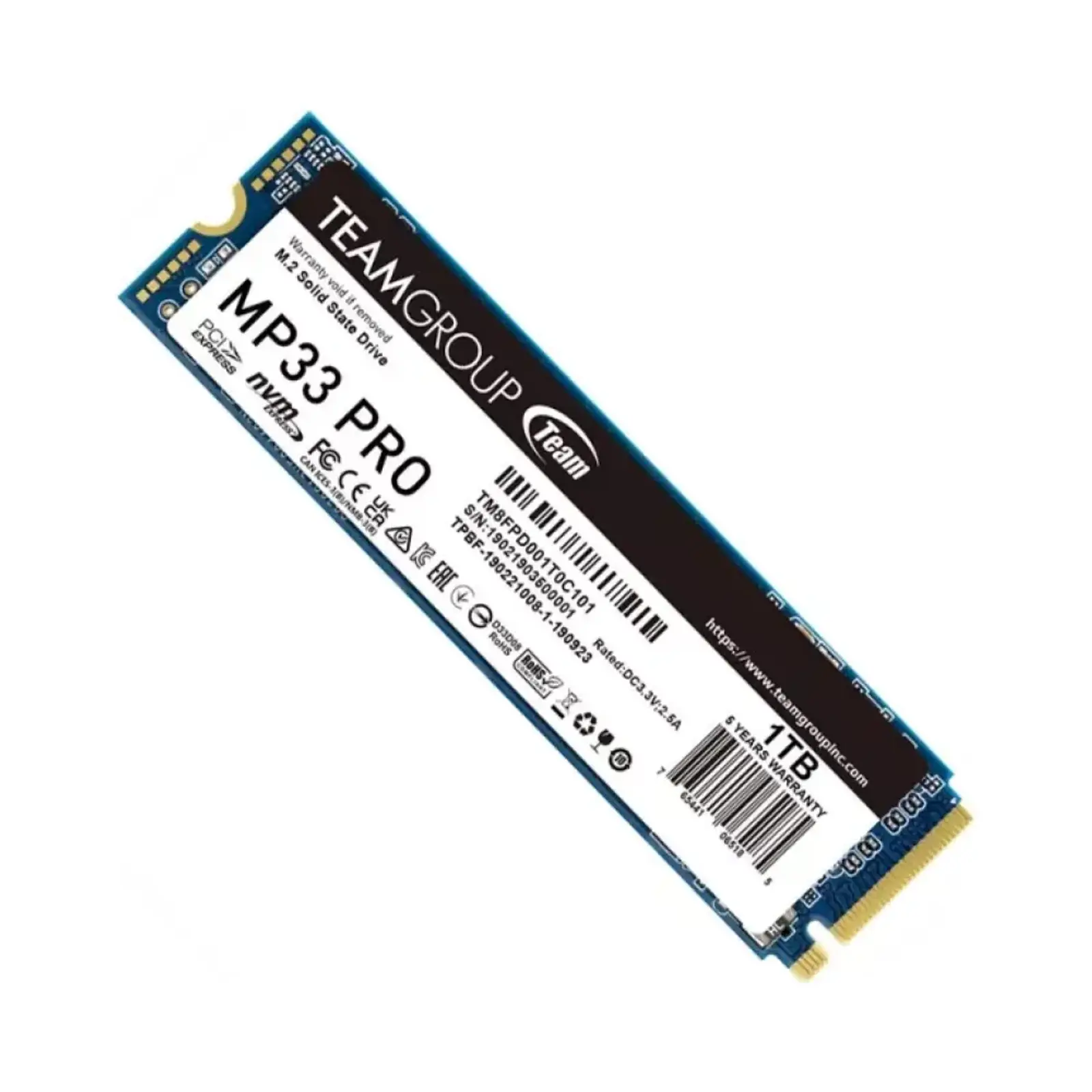 اس اس دی اینترنال تیم گروپ MP33 PRO 1TB NVMe