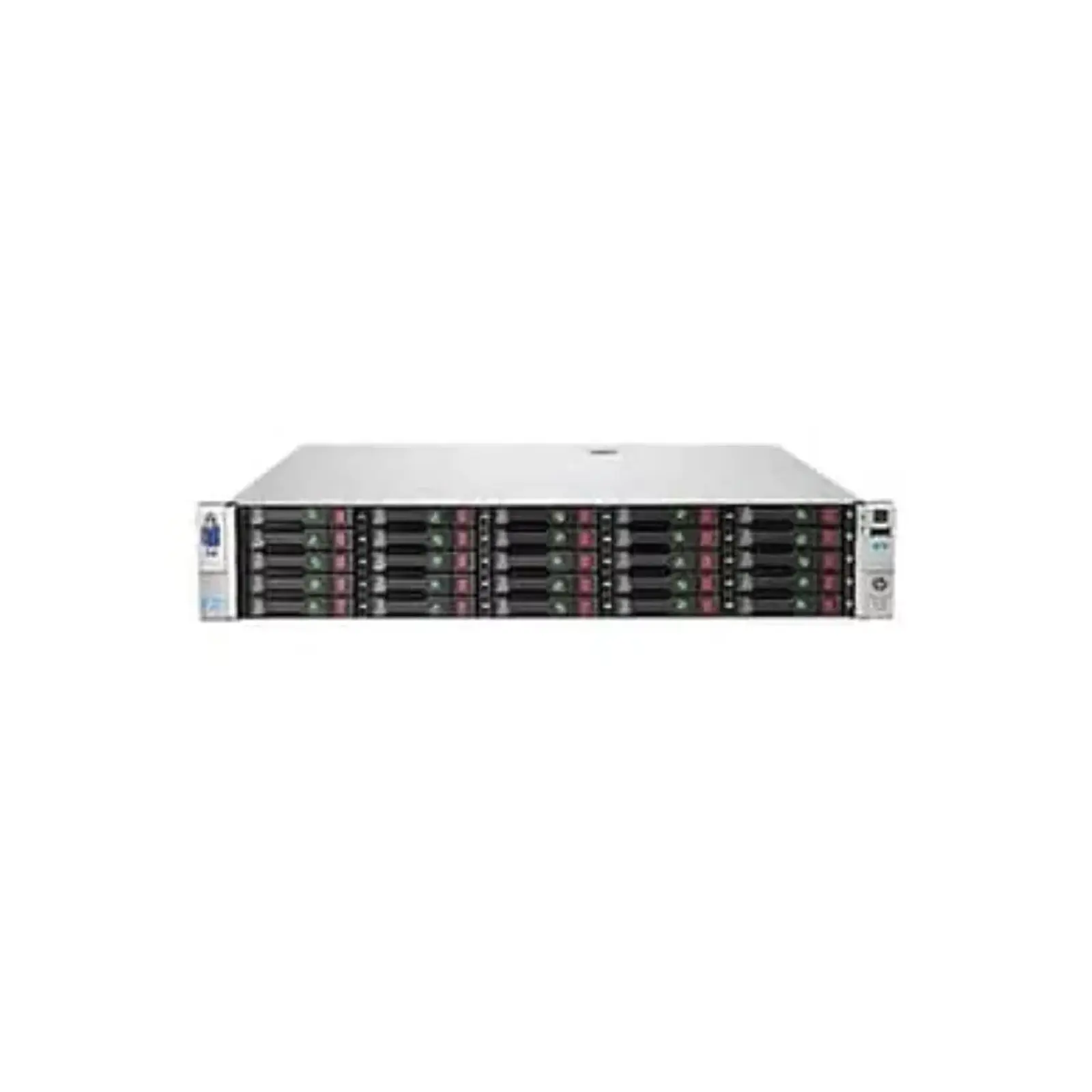 سرور ذخیره ساز اچ پی HP DL380P G8 25SFF-Xeon 2650L v2x2/32GB DDR3/600GB  SSDx25/Intel