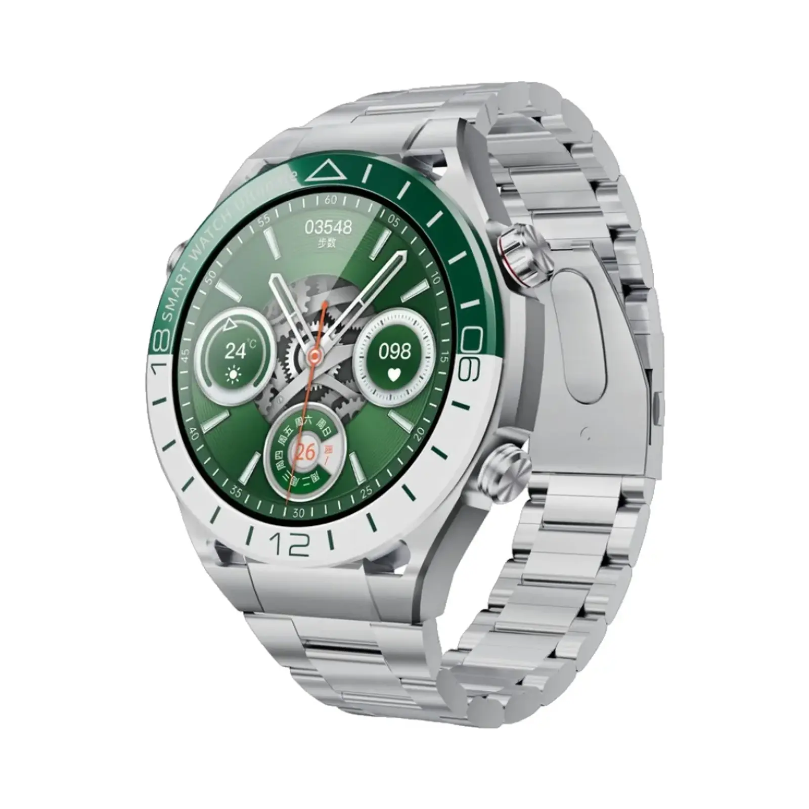 ساعت هوشمند لومینکس 49mm SK41 Metal Case with Silicone Band - نقره ای
