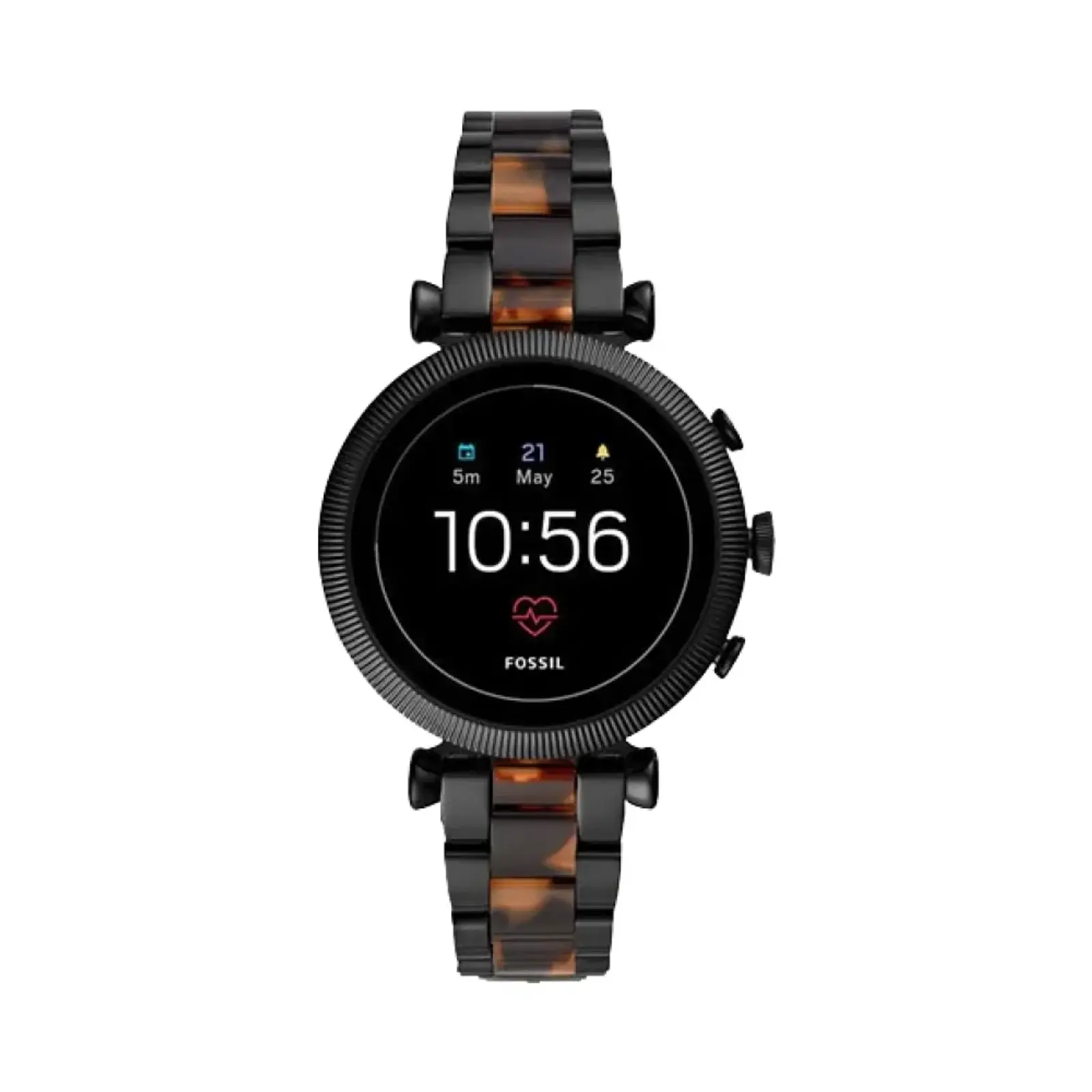 ساعت هوشمند فسیل 40mm FTW6042 Stainless Steel Case with Stainless Steel Band - مشکی