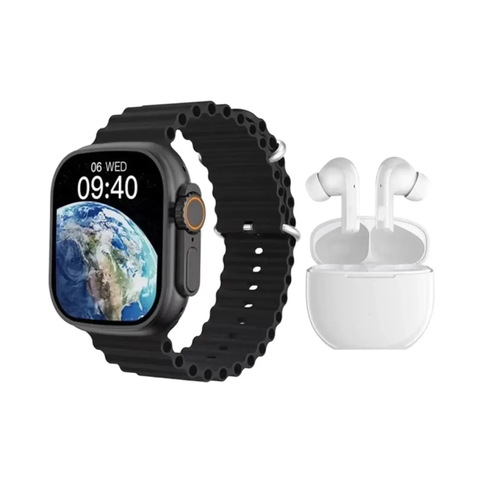 ساعت هوشمند ویسمی 50mm WISME-M2 Stainless Steel Case with Silicone Band - مشکی
