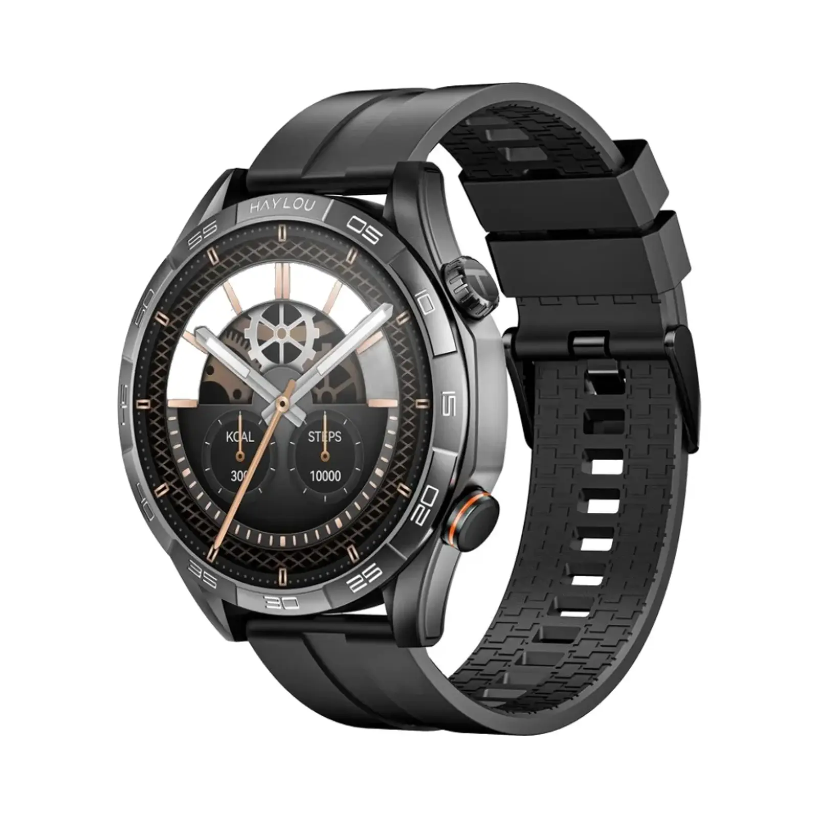 ساعت هوشمند هایلو 40mm Solar 5 Zinc Alloy Case with Silicone Band - مشکی