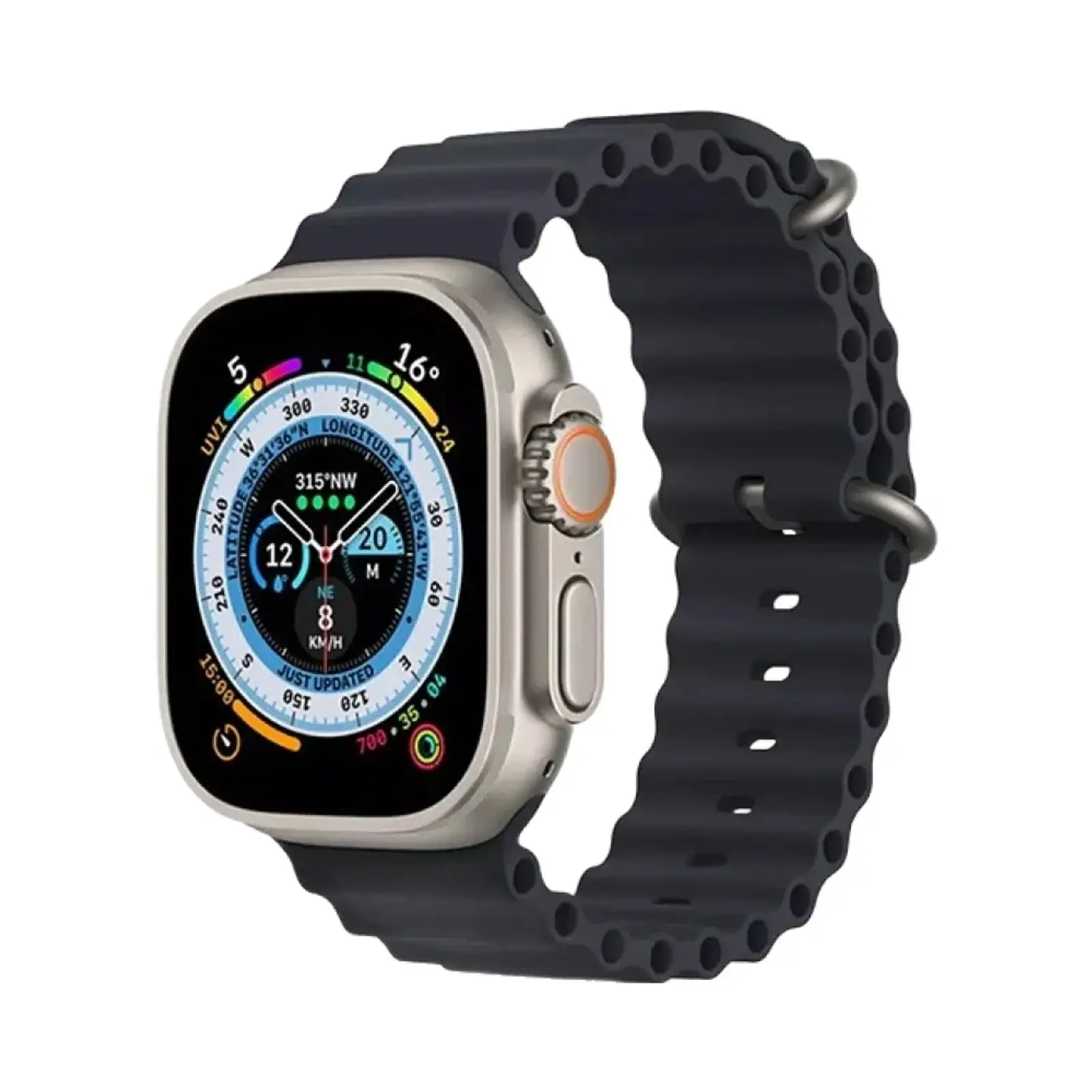 ساعت هوشمند تیکت 44mm T40000 Ultra3 Stainless Steel Case with Silicone Band