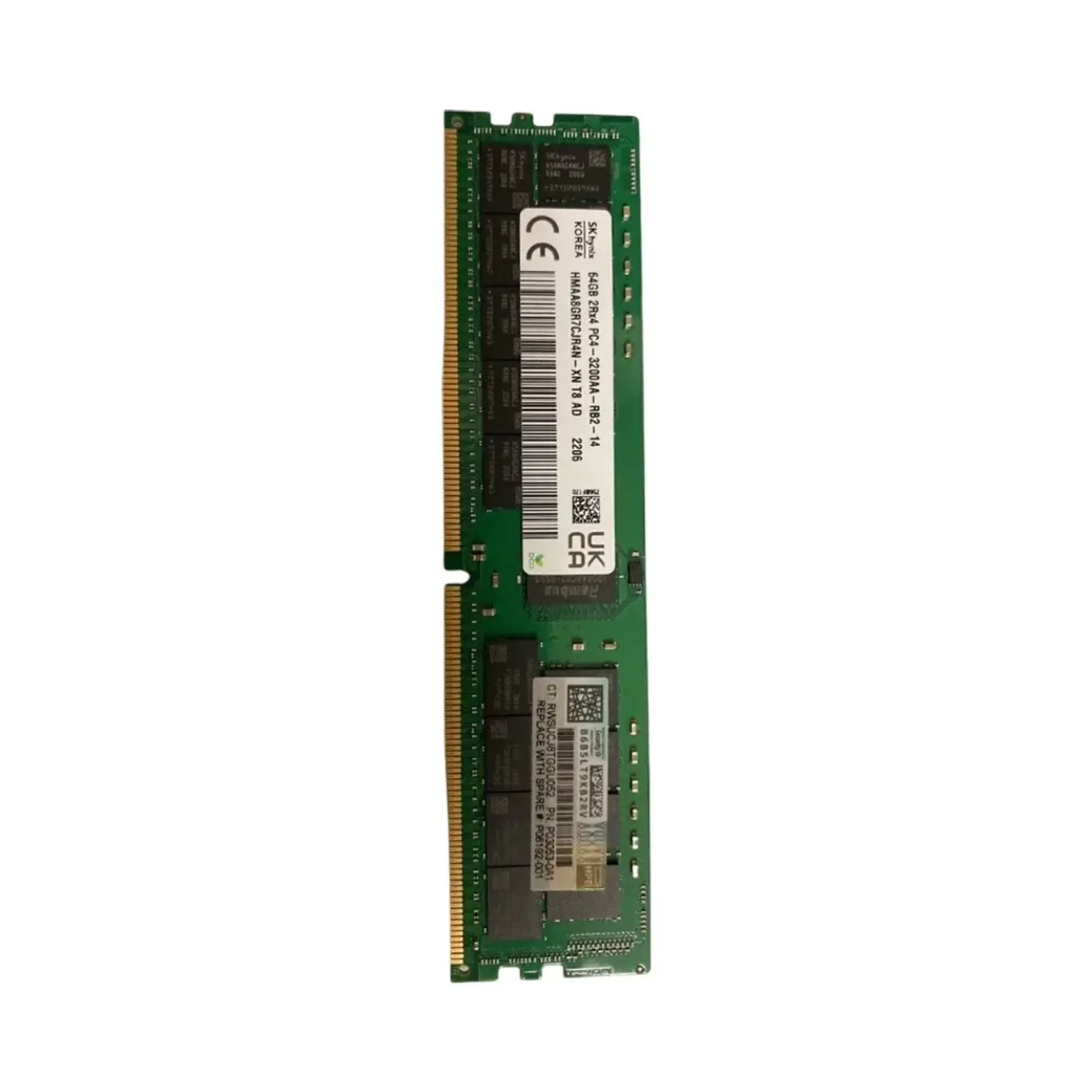 رم سرور اچ پی HP RDIMM DDR4 64GB 3200MHz Dual Rank x4 Registered - P06192-001
