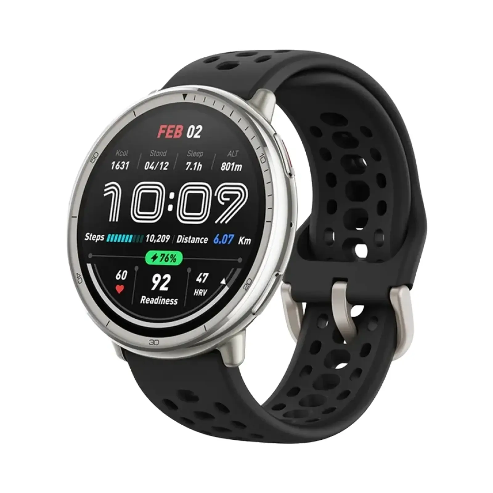 ساعت هوشمند امیزفیت 44mm Active 2 Stainless Steel Case with Silicone Band - مشکی
