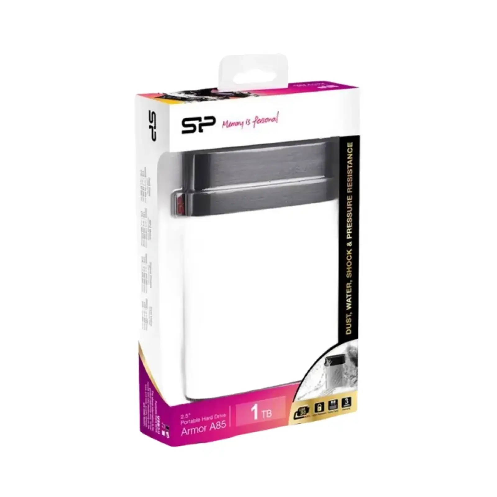 هارد اکسترنال 4 ترابایت سیلیکون پاور Armor A85 4TB - نقره ای