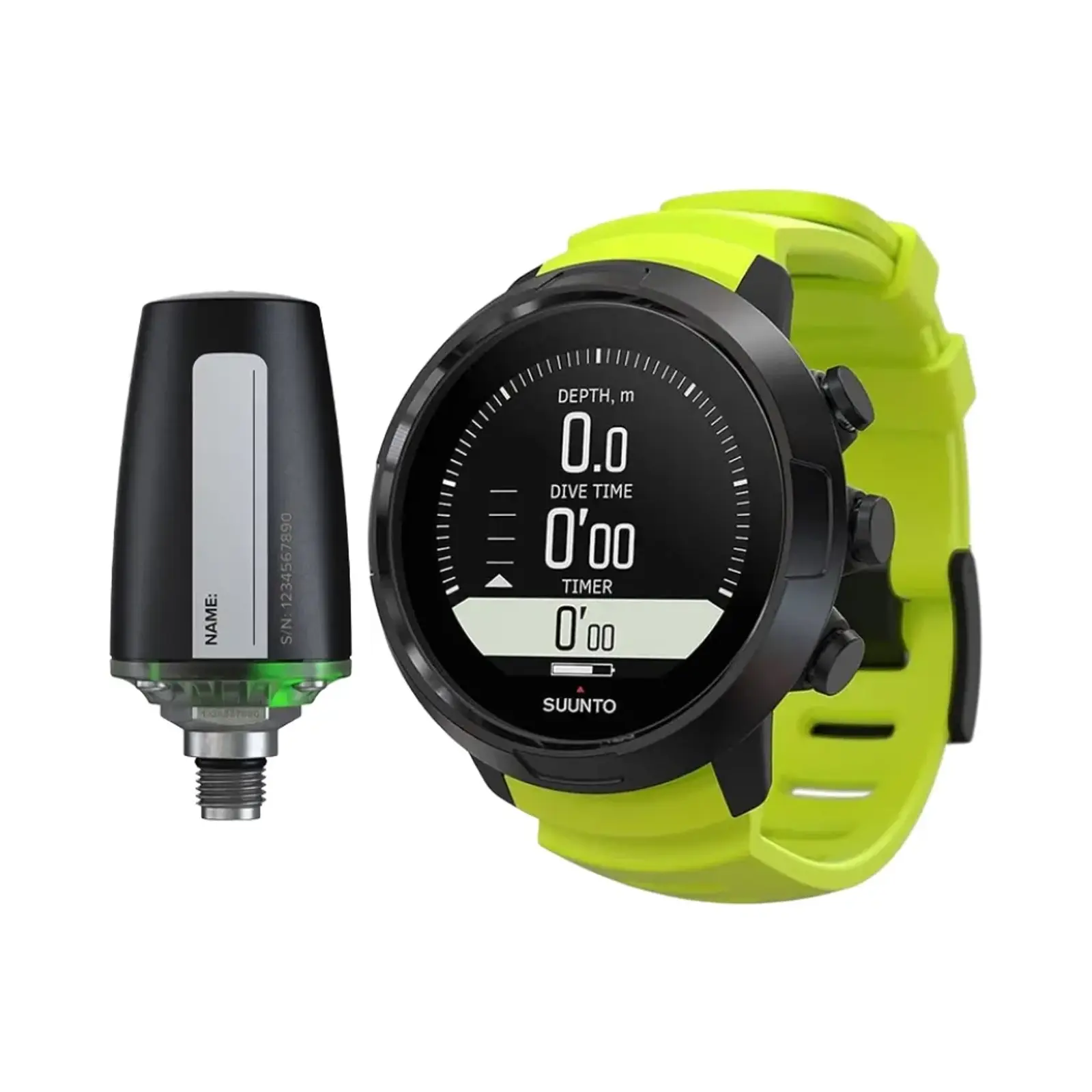 ساعت هوشمند سونتو 53mm SS050191000 Metal and Plastic Case with Silicone Band - سبز فسفری