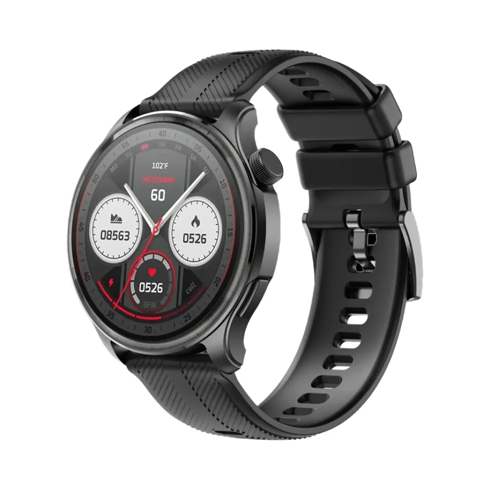 ساعت هوشمند تی سی اچ 36mm TCH Z40+ Tech Sense Zinc Alloy Case with Silicone Band - مشکی
