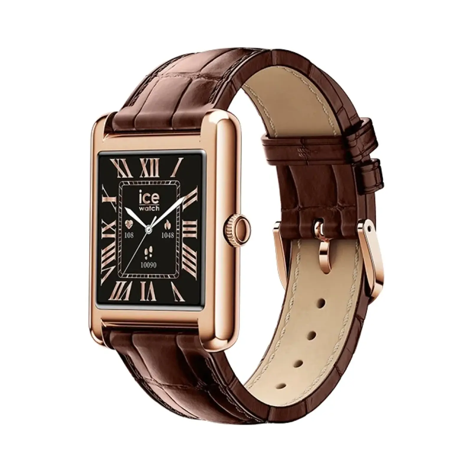 ساعت هوشمند آیس واچ 36mm 025382 Zinc Alloy Case with Leather Band - قهوه ای