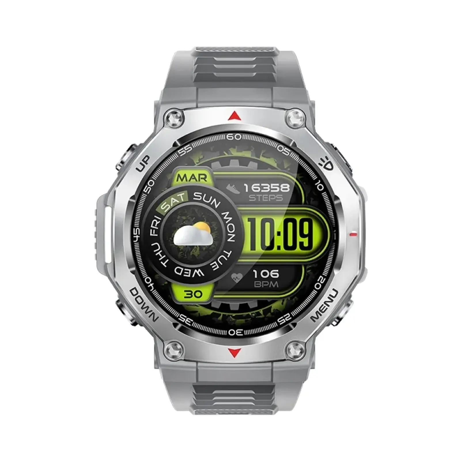 ساعت هوشمند دیبت ویر 48mm Mountaineers-KT85 Polycarbonate Case with Silicone Band