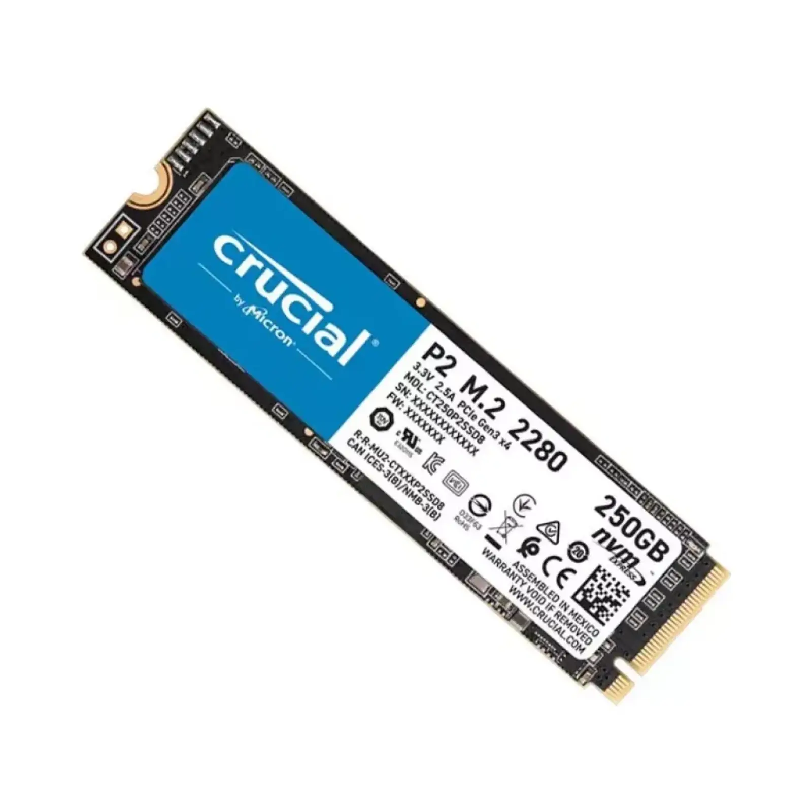 اس اس دی اینترنال کروشیال P2 250GB NVMe