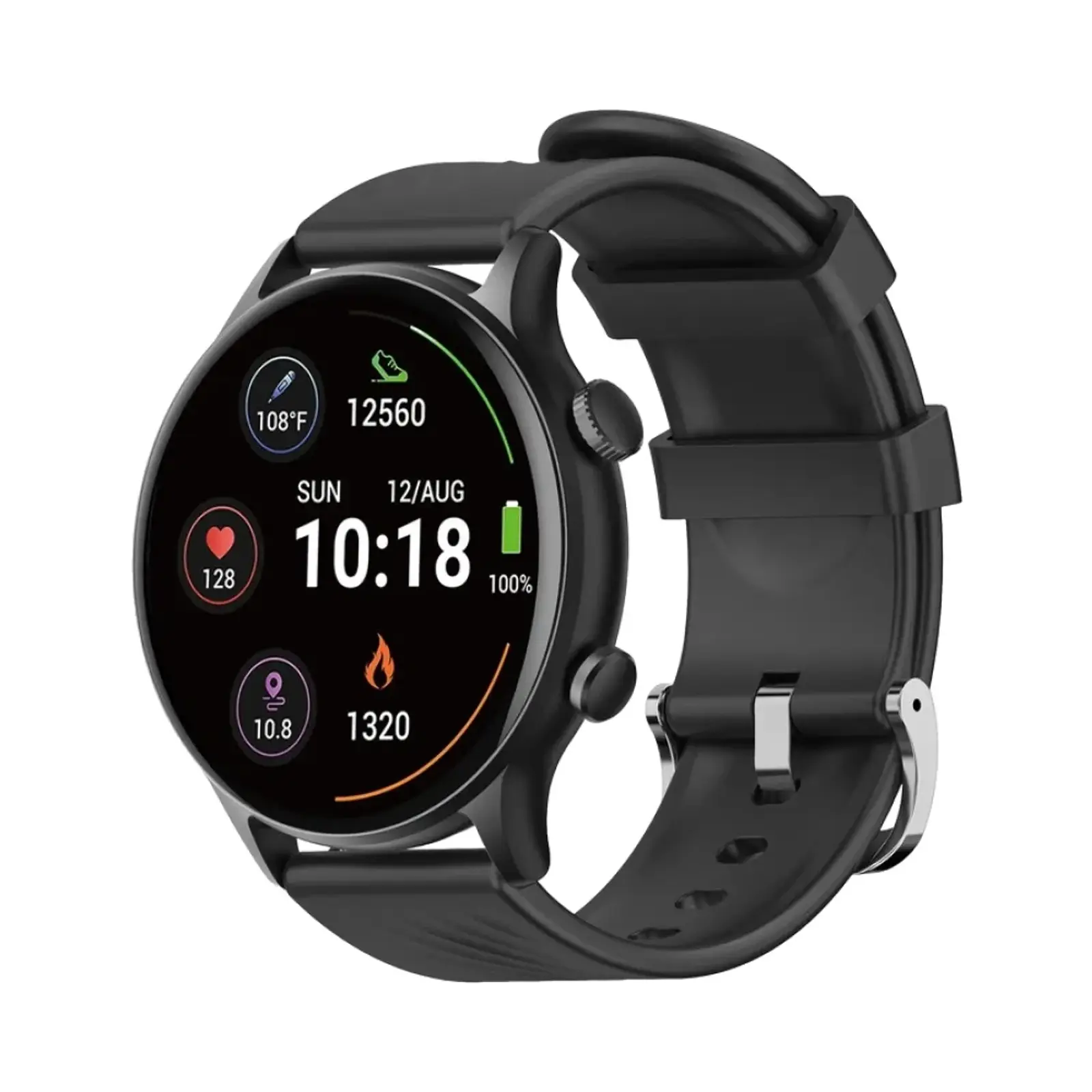 ساعت هوشمند تی سی اچ 45mm Z20 ABS Plastic Case with Silicone Band - مشکی