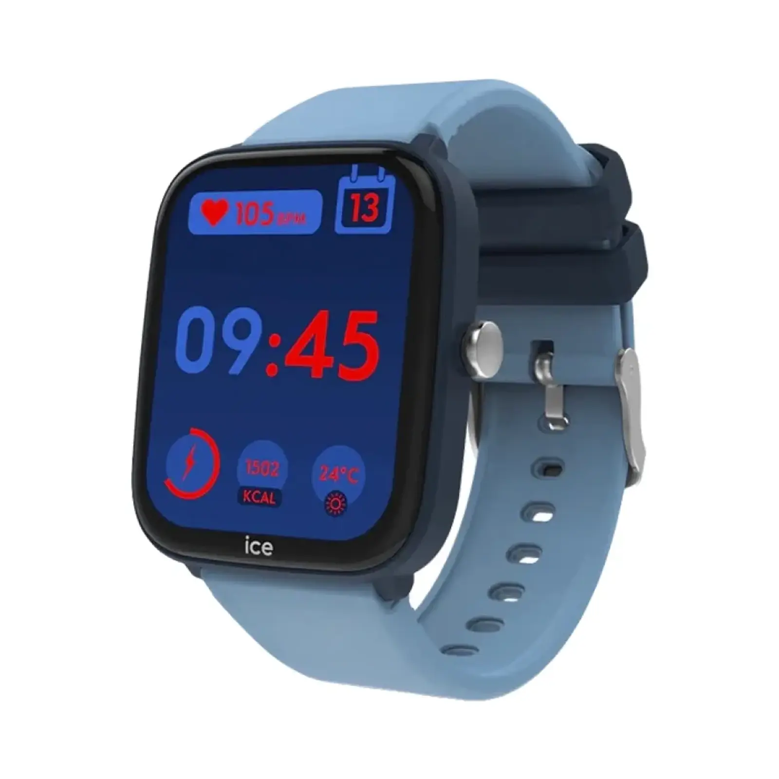 ساعت هوشمند آیس واچ 36mm 024296 Polycarbonate Case with Silicone Band - آبی