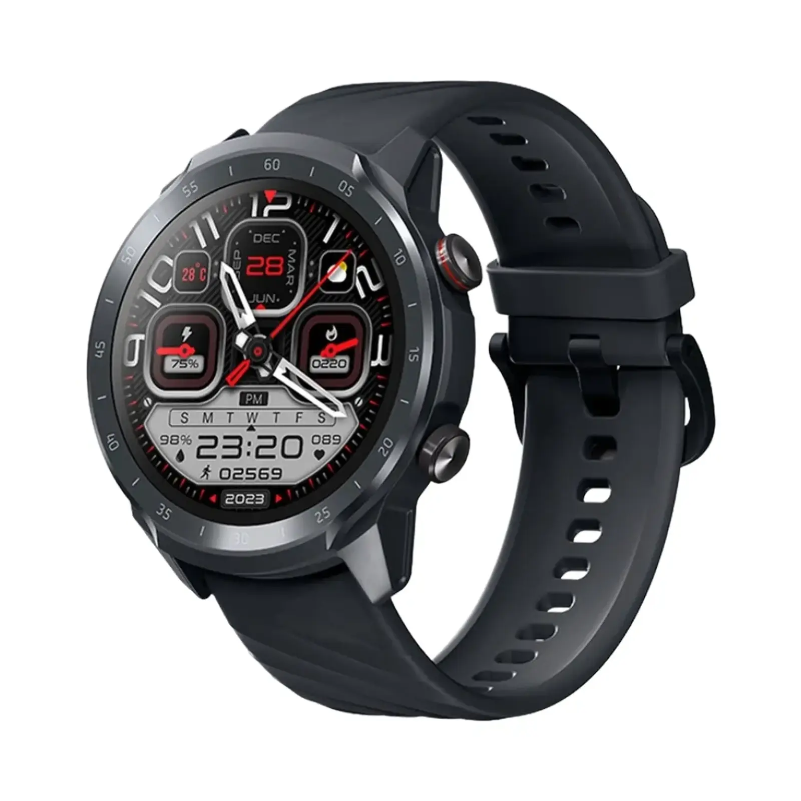 ساعت هوشمند میبرو A2 XPAW015 Aluminum Case with Silicone Band - مشکی