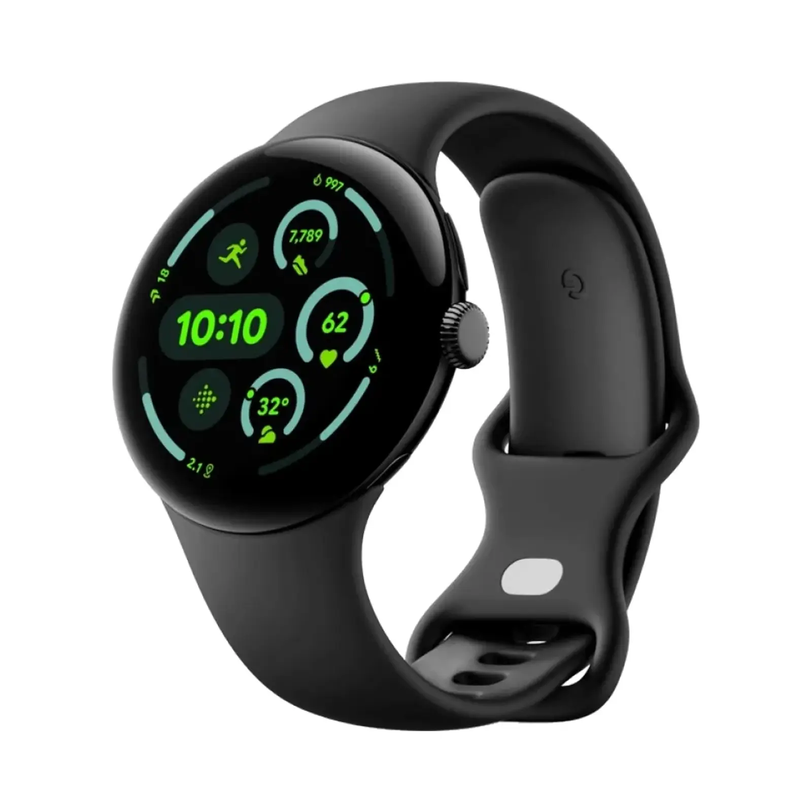 ساعت هوشمند گوگل 45mm Pixel Watch 3 Aluminum Case with Silicone Band - مشکی