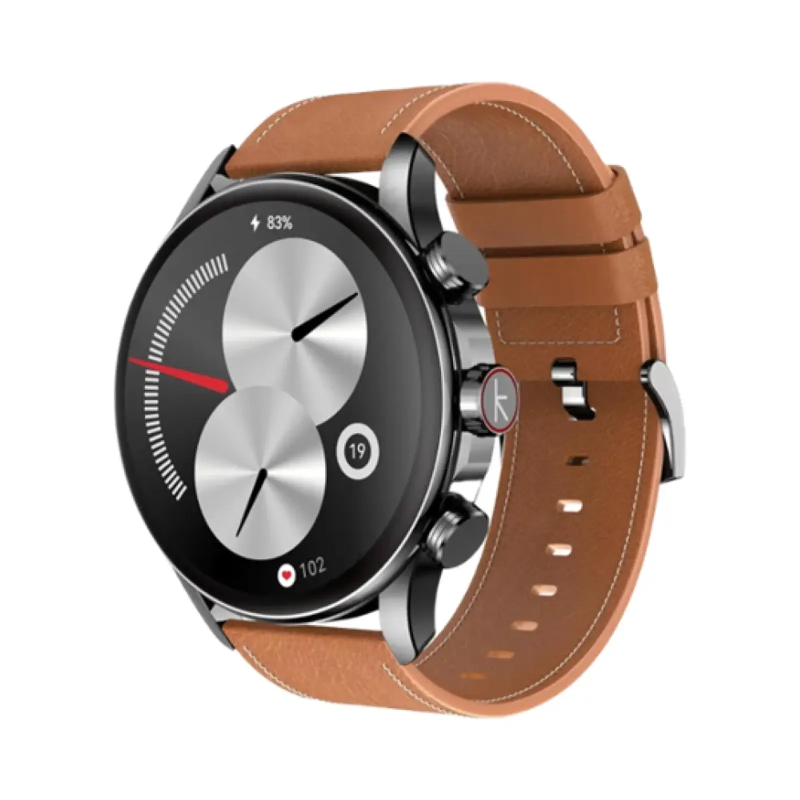 ساعت هوشمند کیسلکت 37mm Balancer Aluminum Case with Leather Band - مشکی