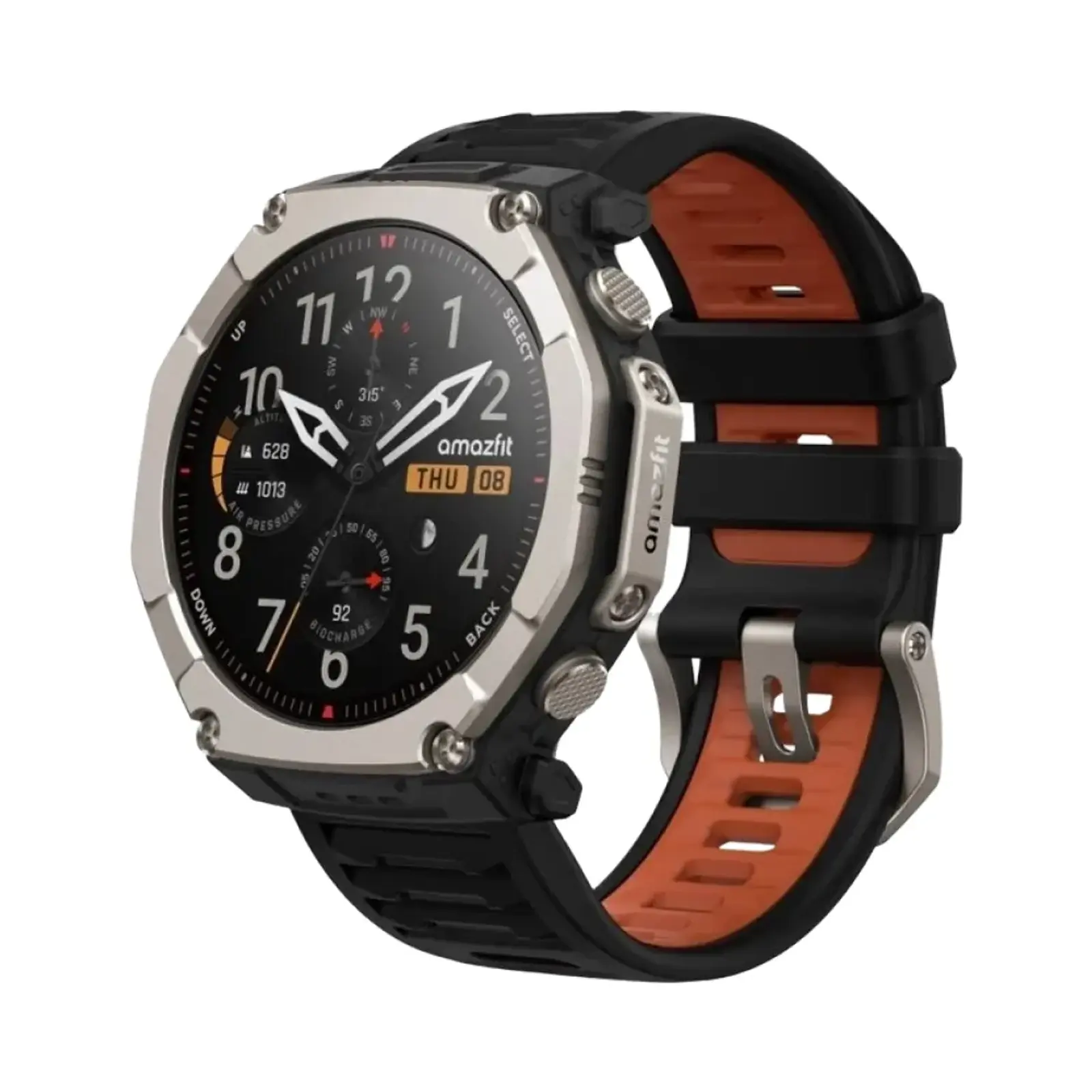 ساعت هوشمند امیزفیت 51mm 2 T- REX ULTRA Titanium Case with Silicone Band - مشکی