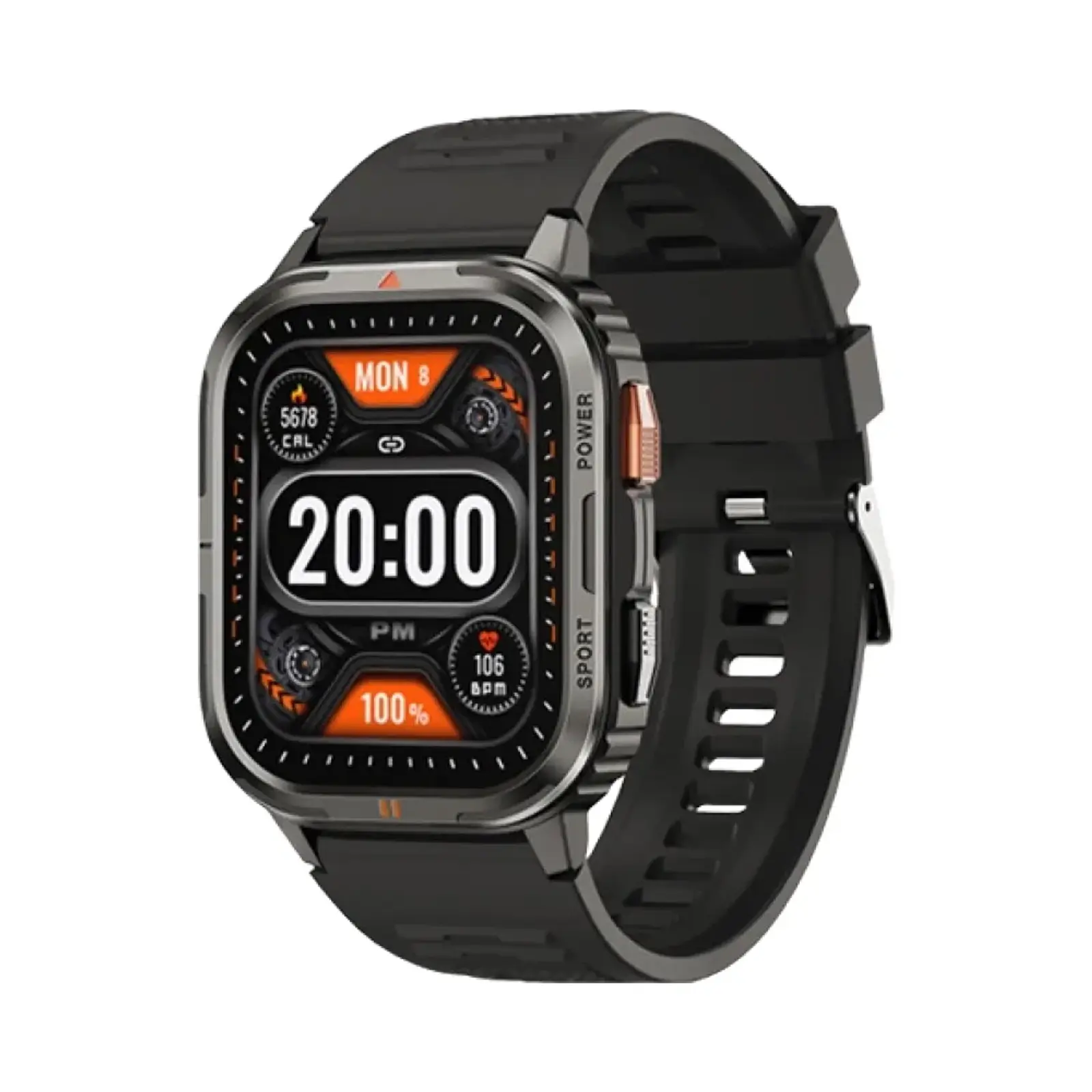 ساعت هوشمند سی بای 48mm W1 Sport Zinc Alloy Case with Silicone Band