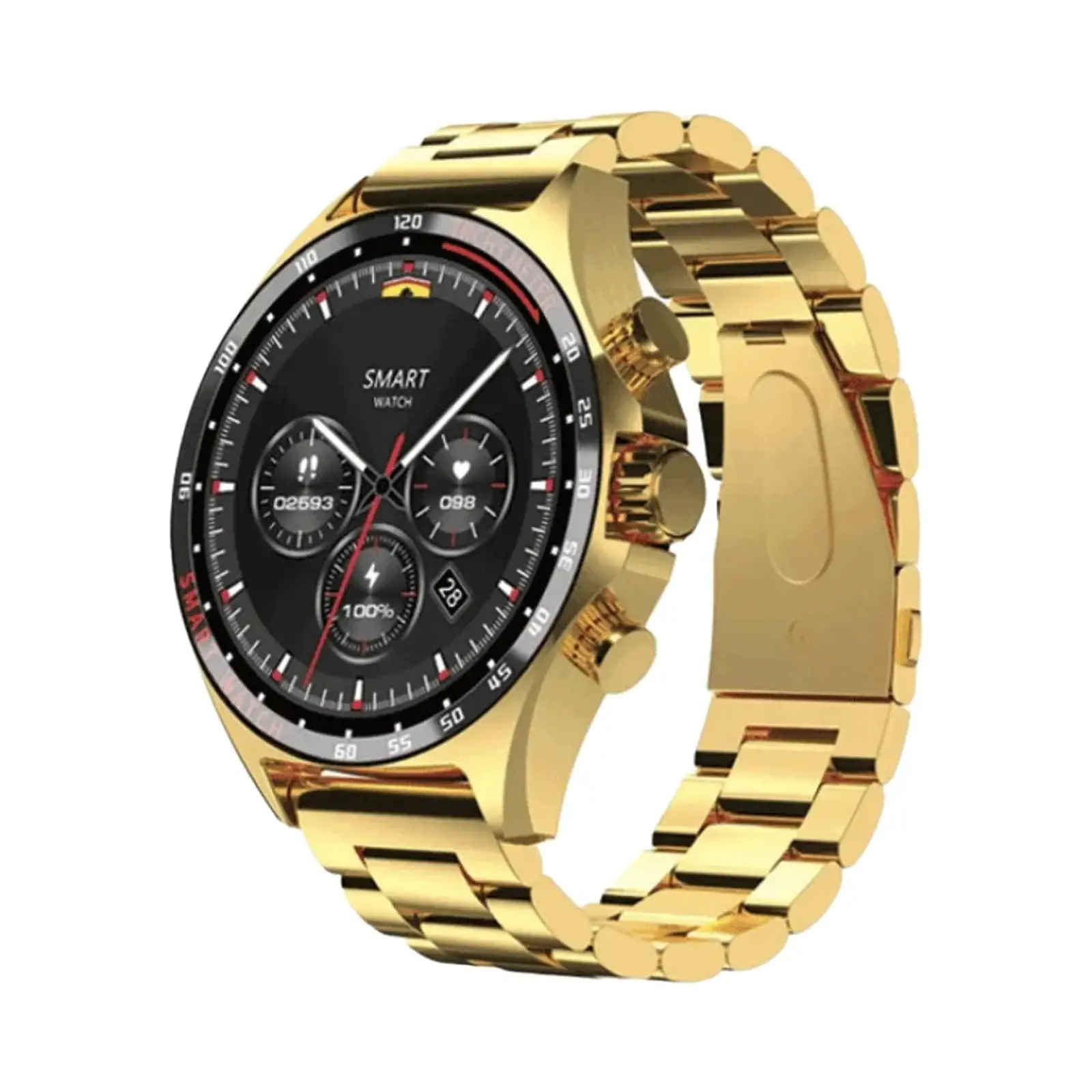 ساعت هوشمند لومینکس 52mm SK27 Metal Case with Metal Band - طلایی